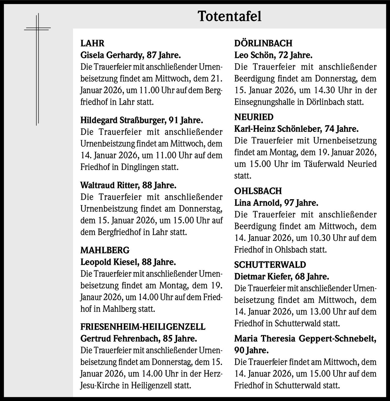 Ankündigung