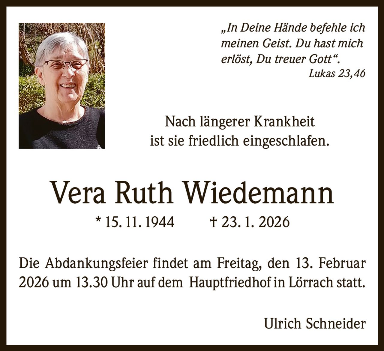 Ankündigung