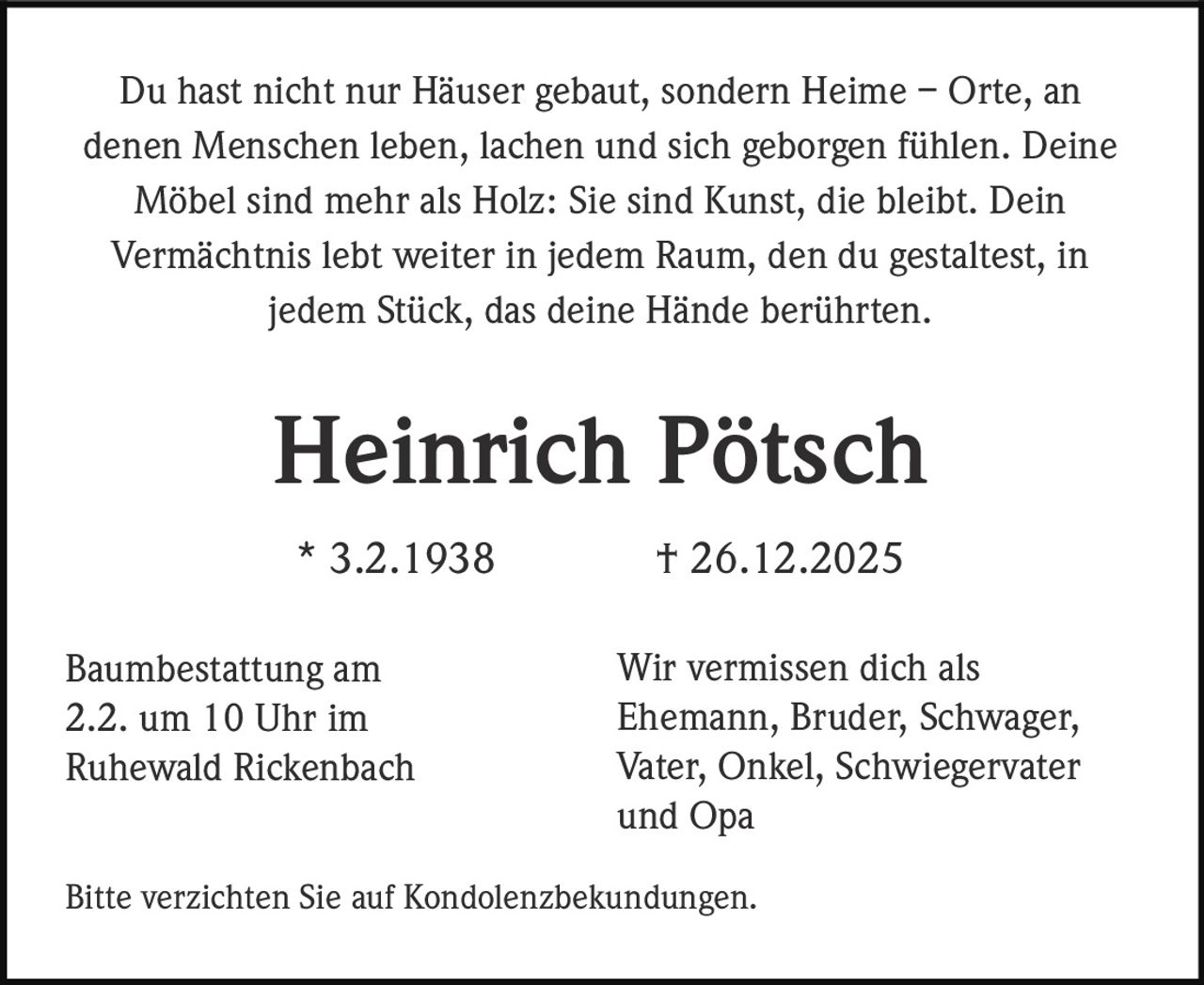 Ankündigung