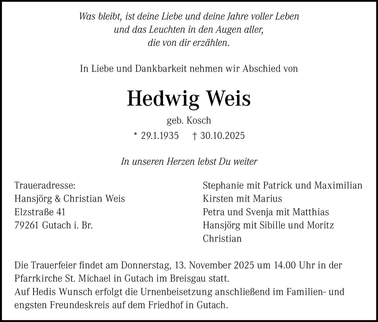 Ankündigung