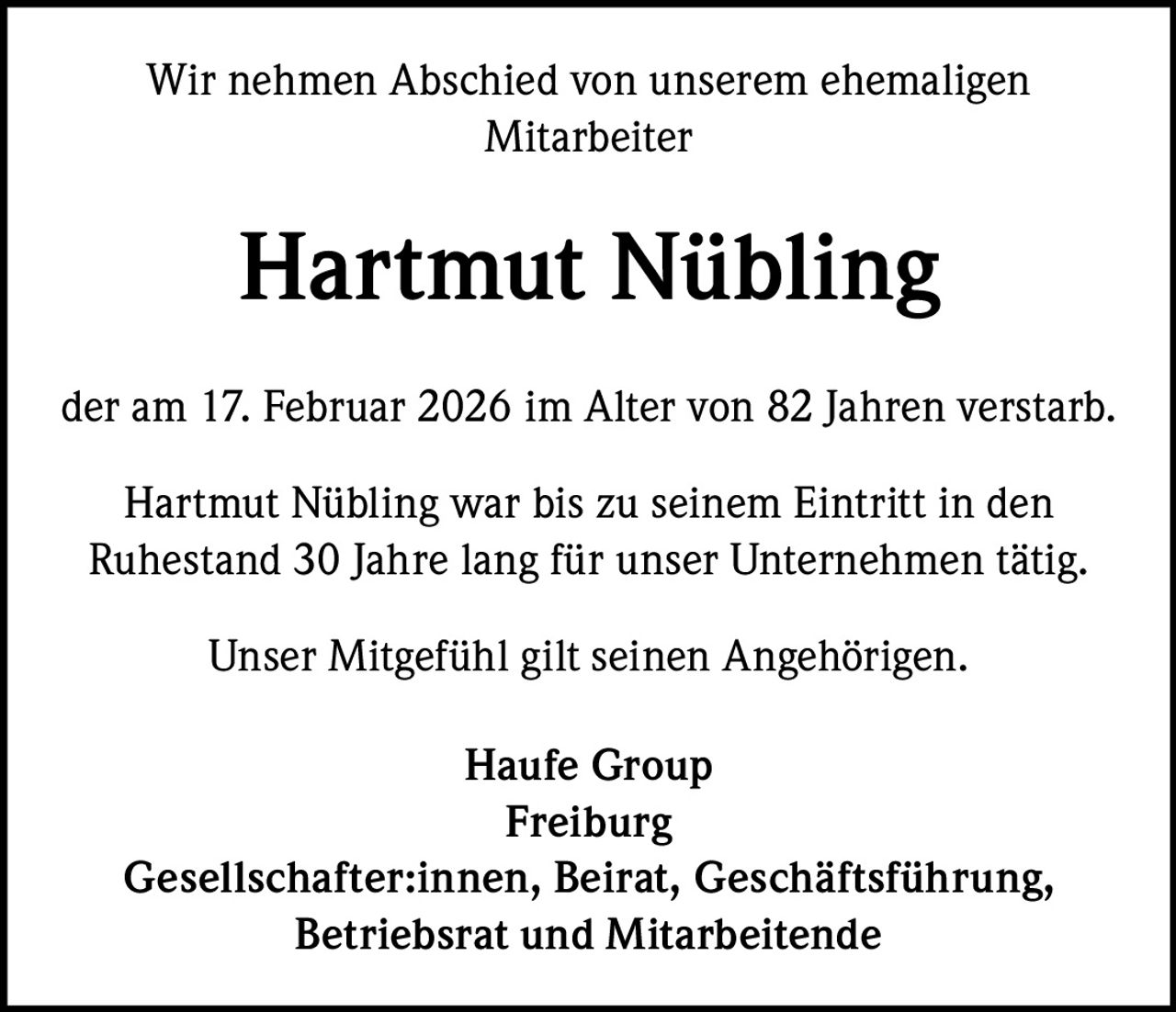 Ankündigung