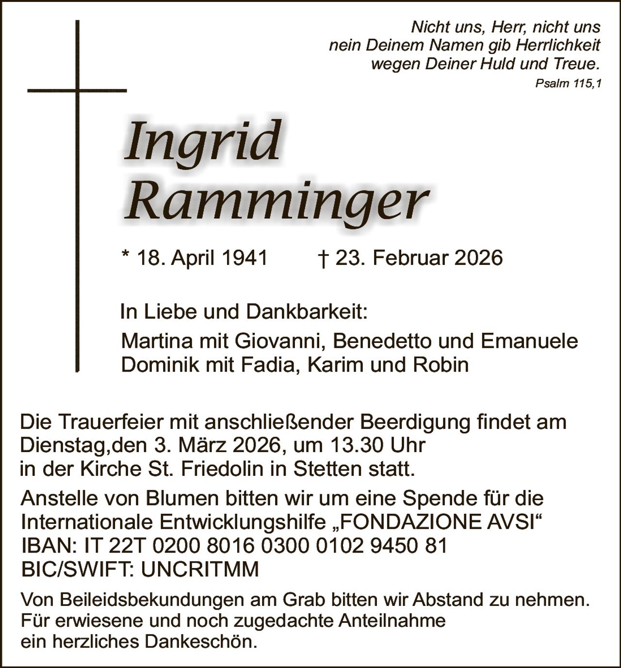 Ankündigung