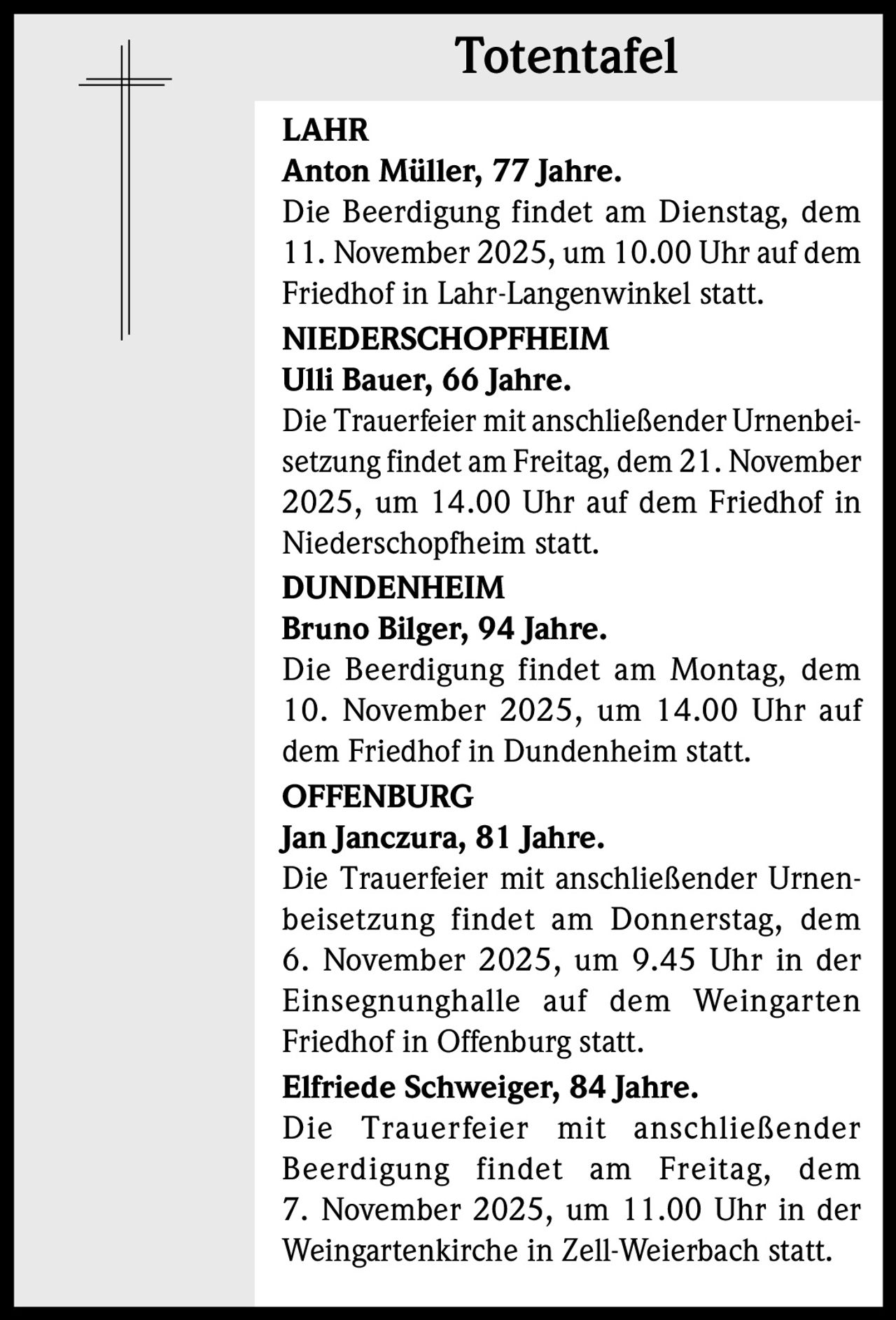 Ankündigung