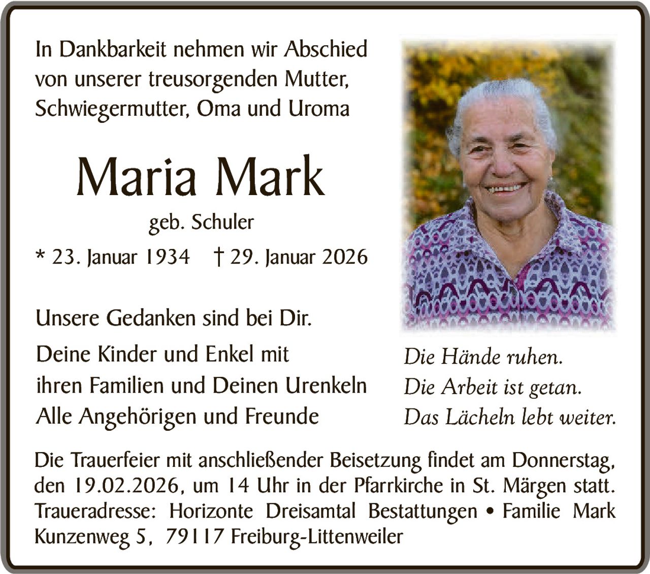 Ankündigung