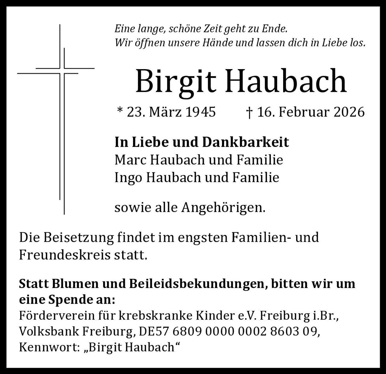 Ankündigung