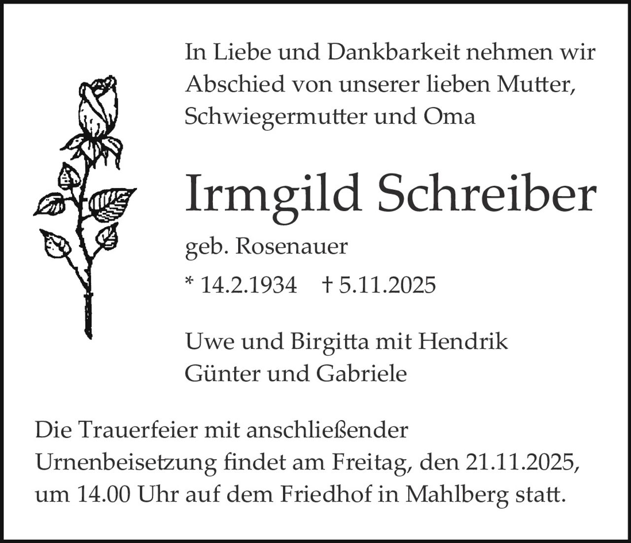 Ankündigung
