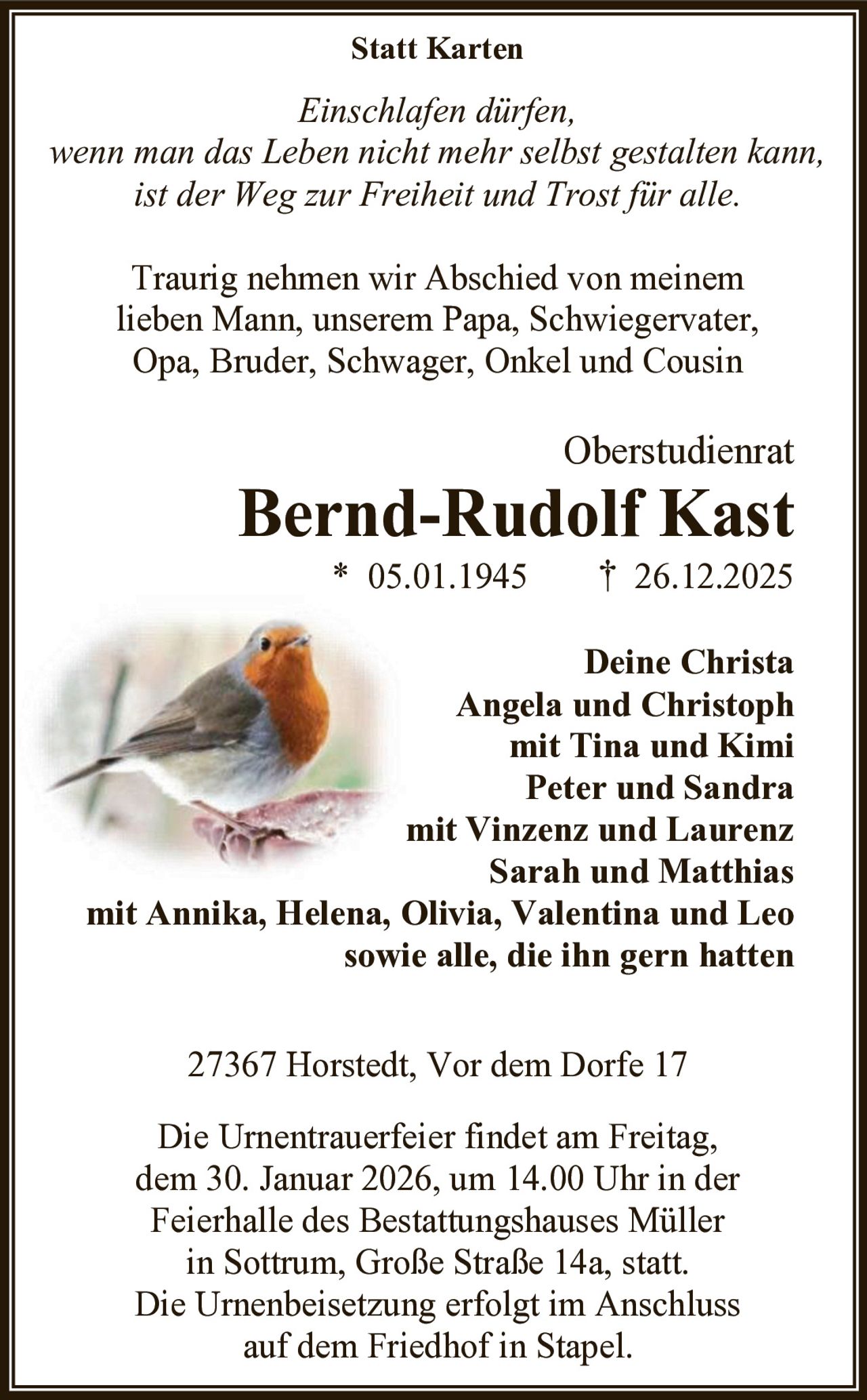 Ankündigung