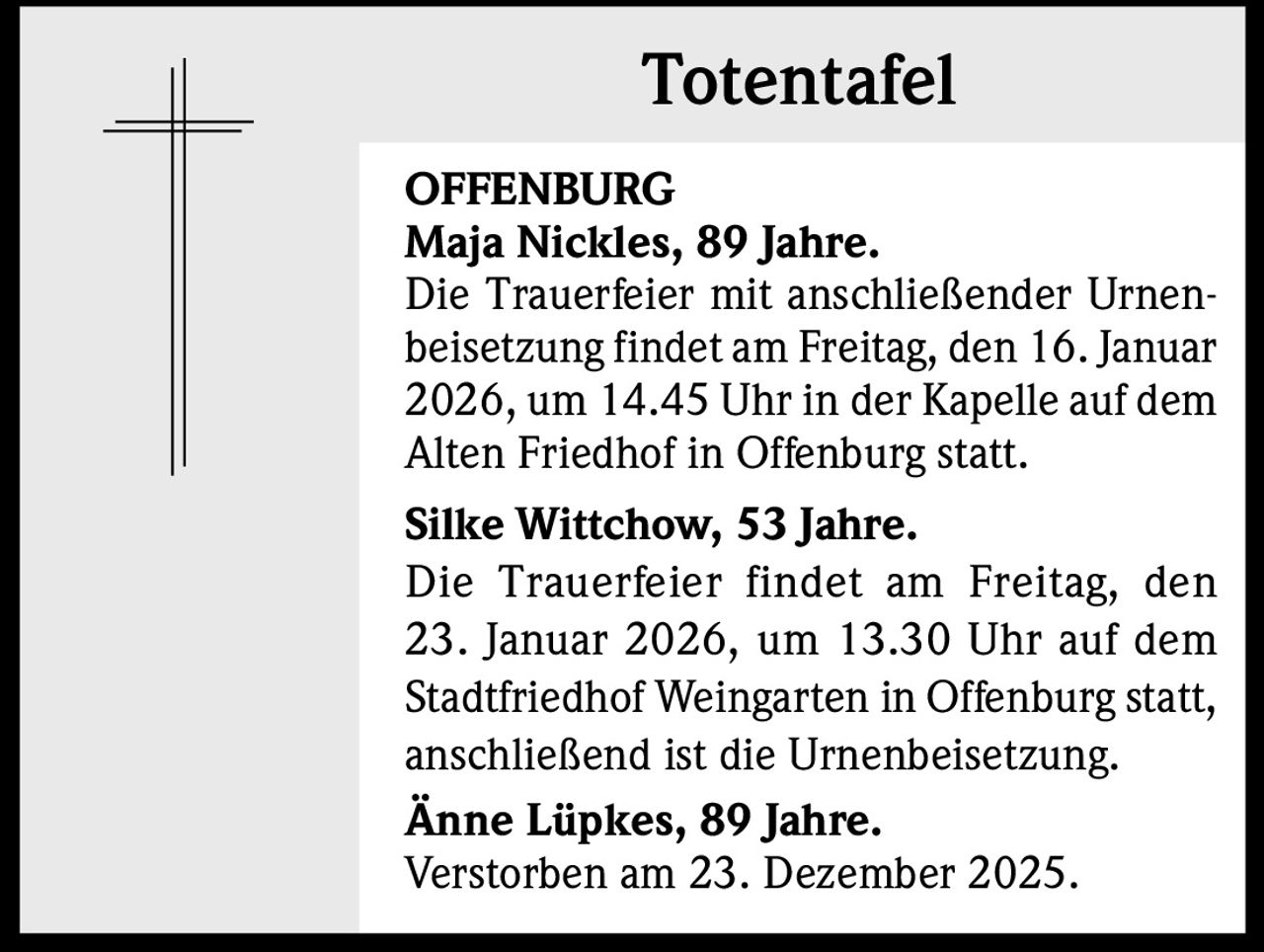Ankündigung