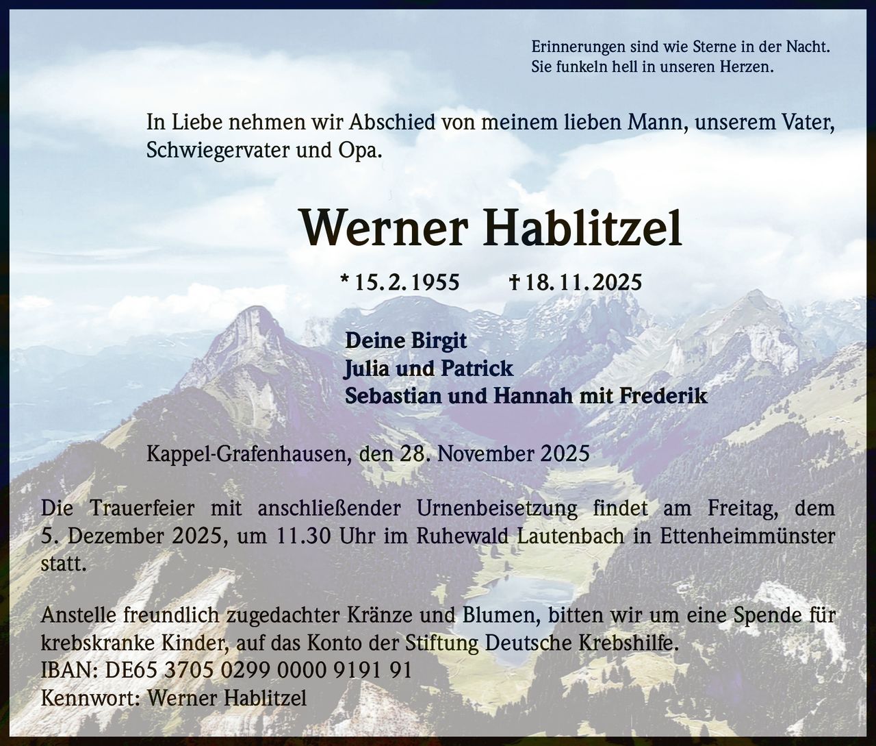Ankündigung