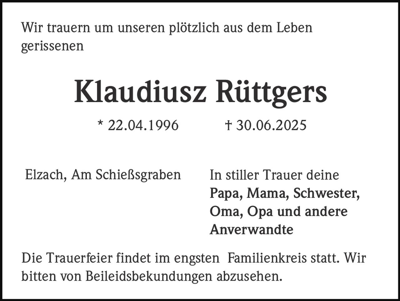 Ankündigung