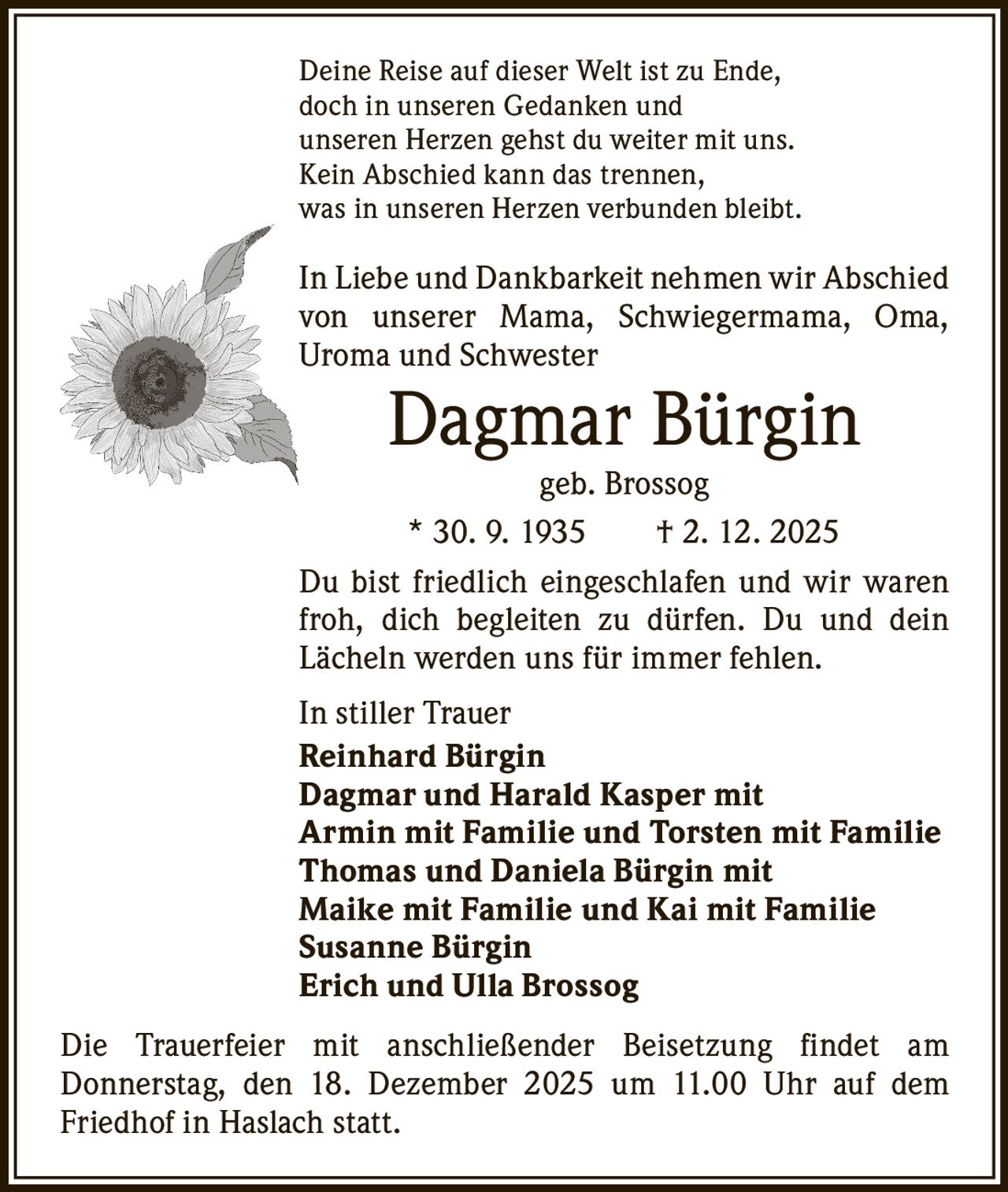 Ankündigung