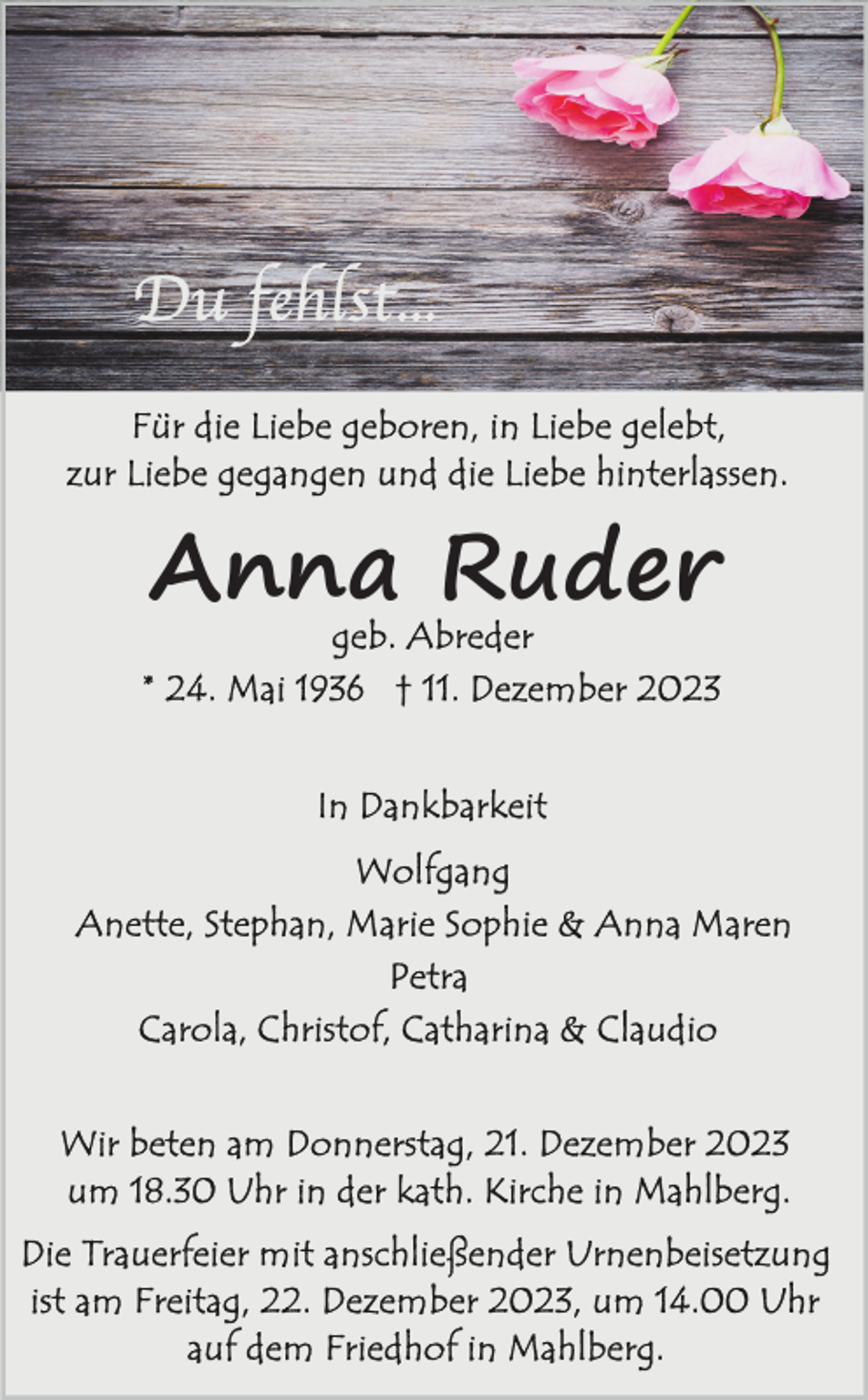 <p>Anna Ruder</p>