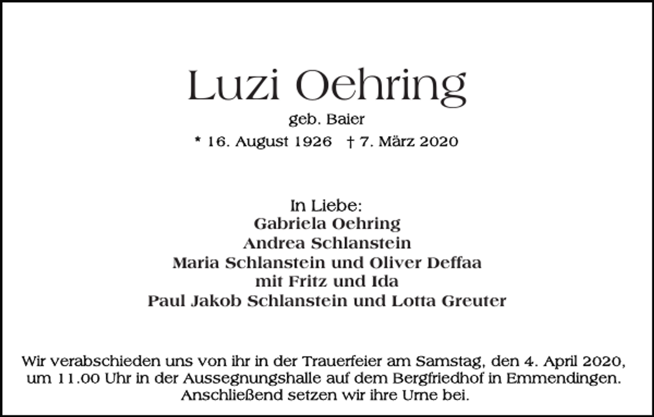 <p>Luzi Oehring<br />Gabriela Oehring<br />Andrea Schlanstein<br />Maria Schlanstein und Oliver Deffaa<br />mit Fritz und Ida<br />Paul Jakob Schlanstein und Lotta Greuter</p>