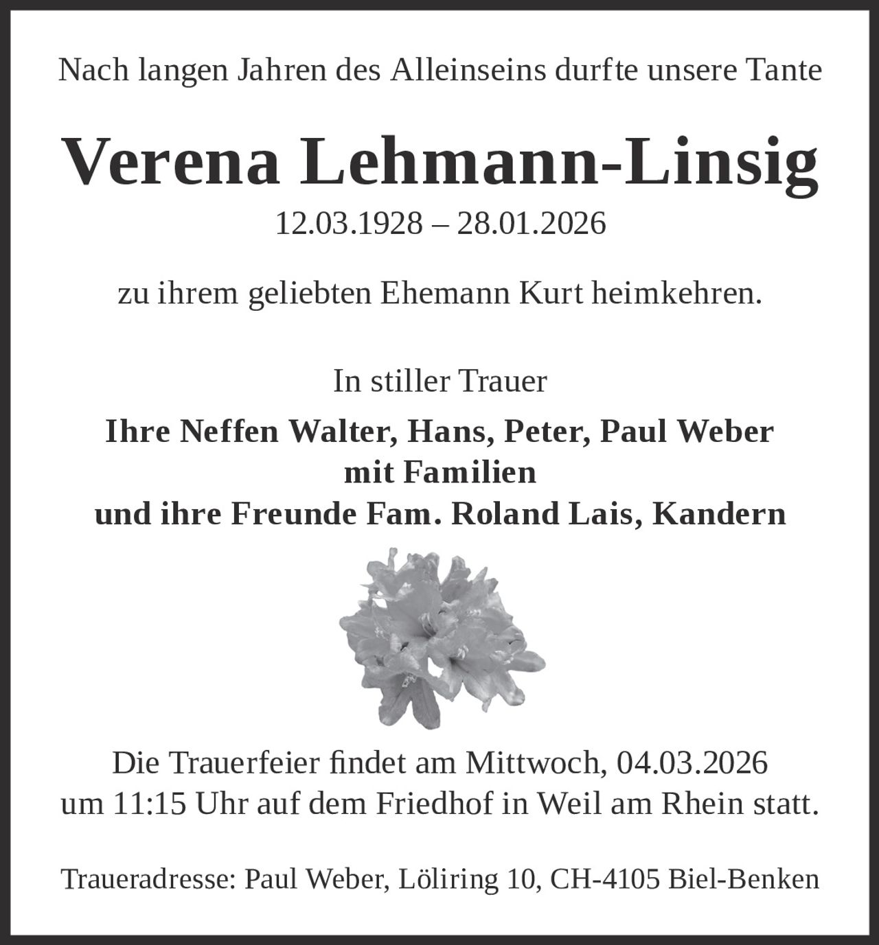 Ankündigung