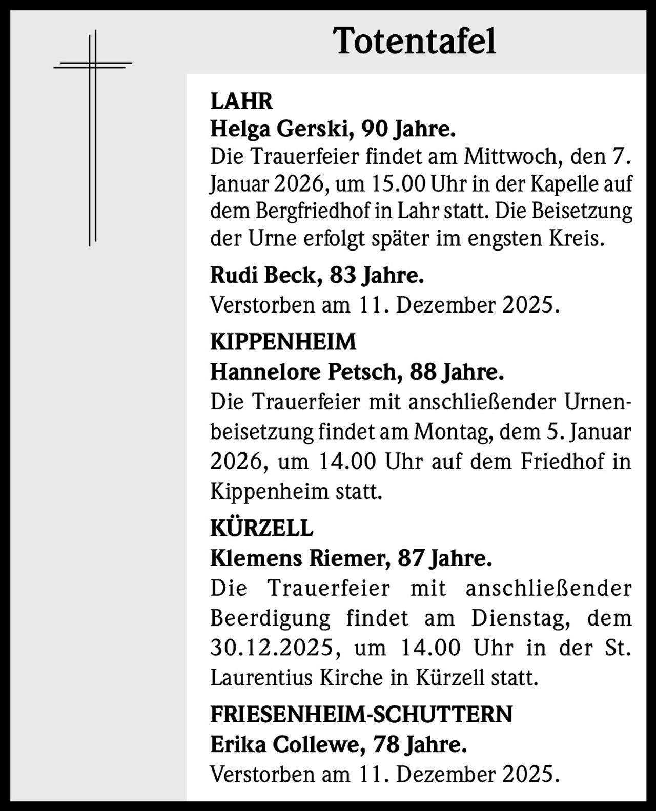 Ankündigung