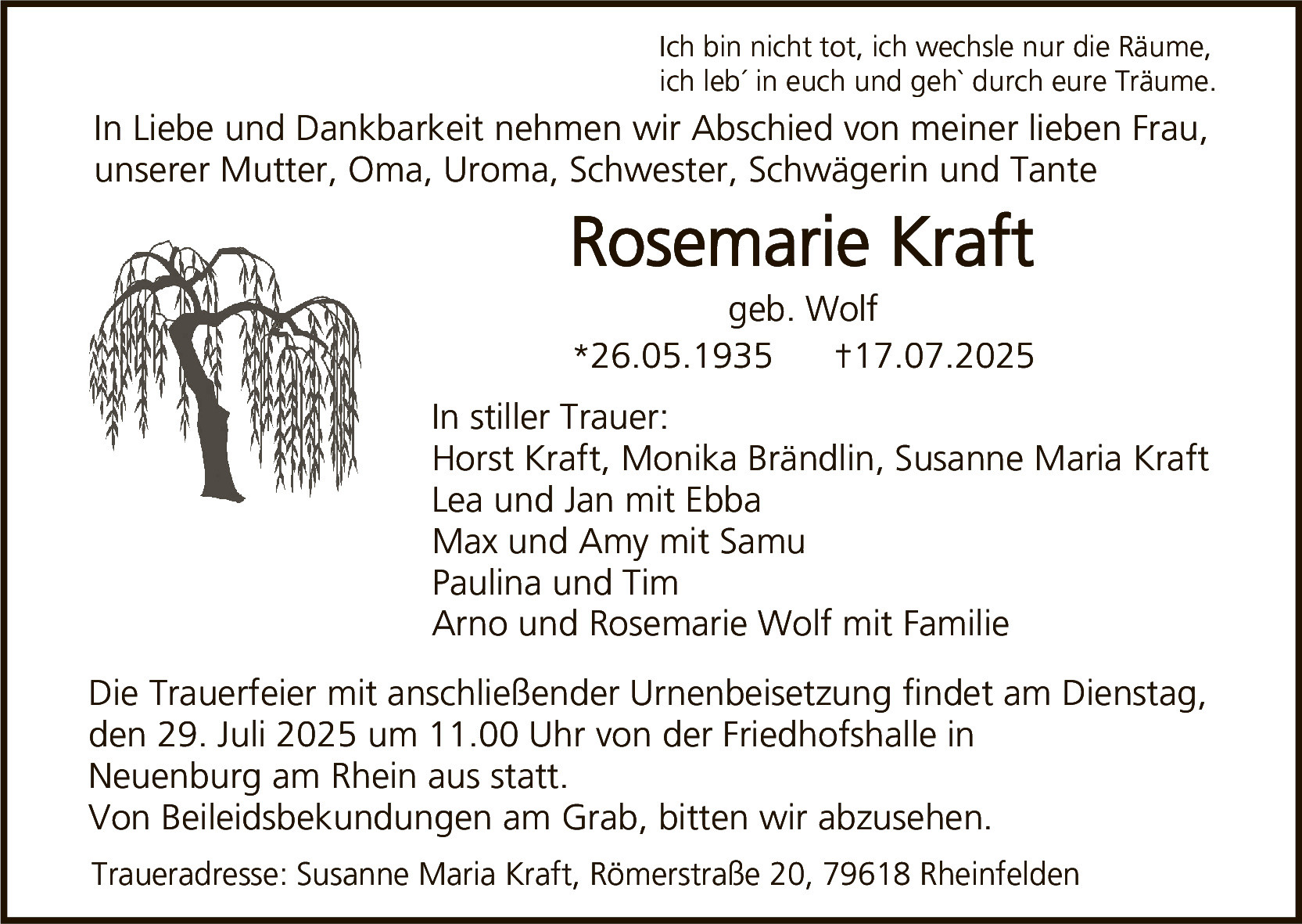 Rosemarie Kraft