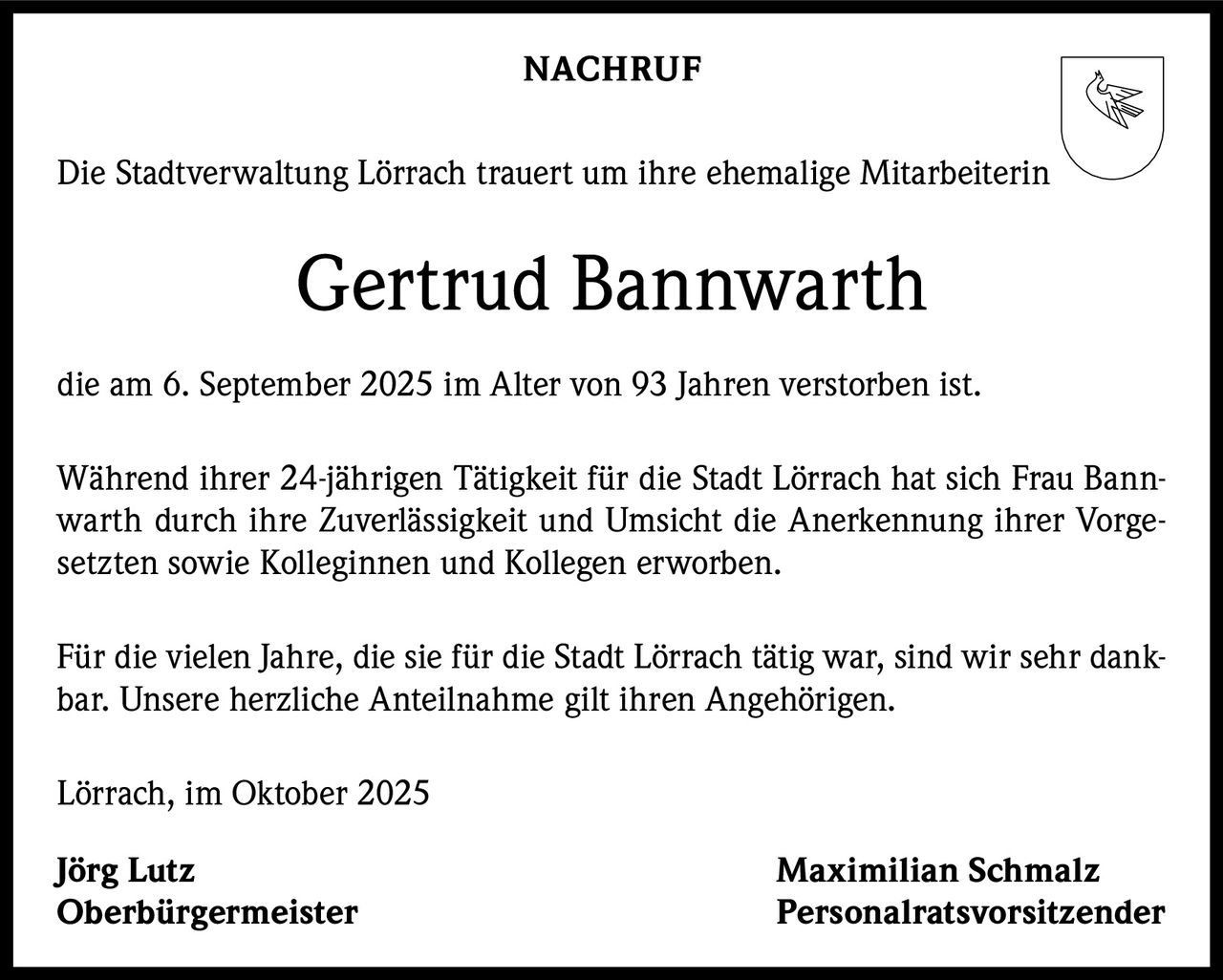 Ankündigung