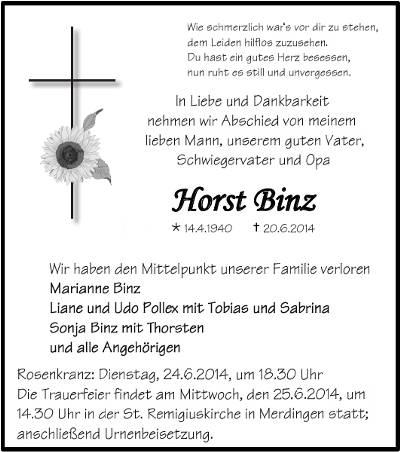 <p>Horst Binz<br />·</p><p>g</p>