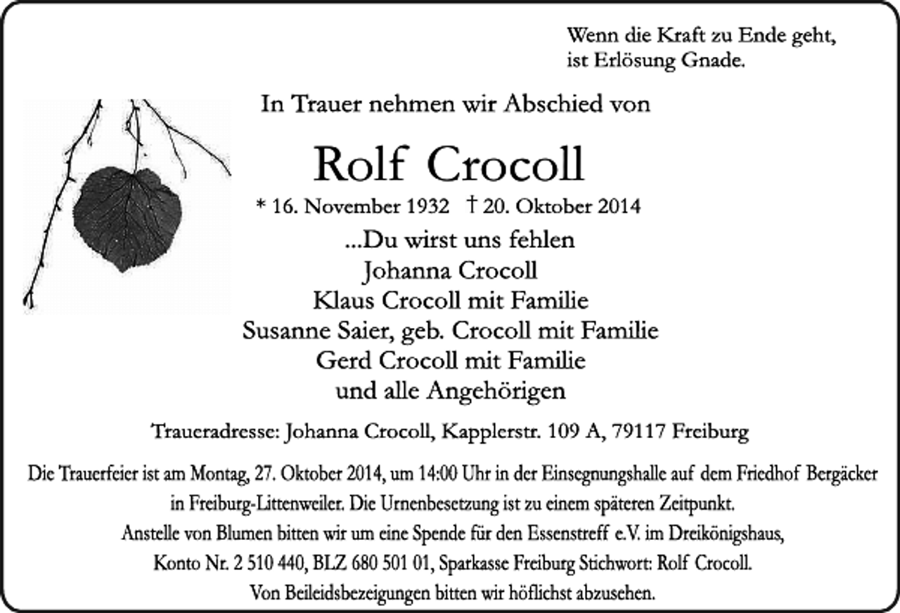 <p>Rolf Crocoll</p>