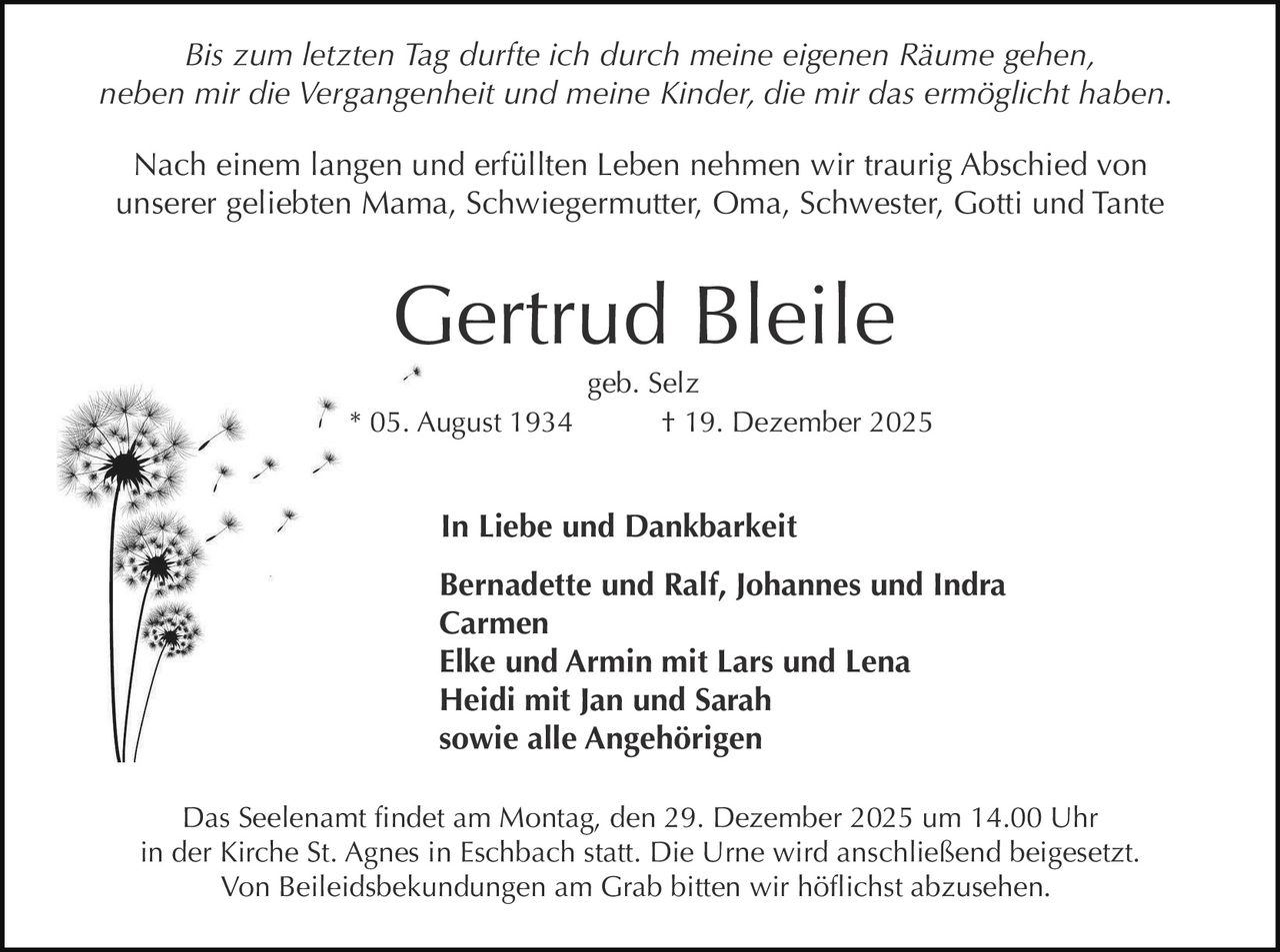 Ankündigung