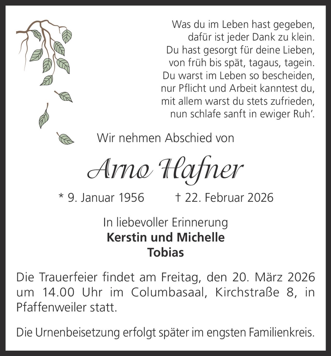 Ankündigung