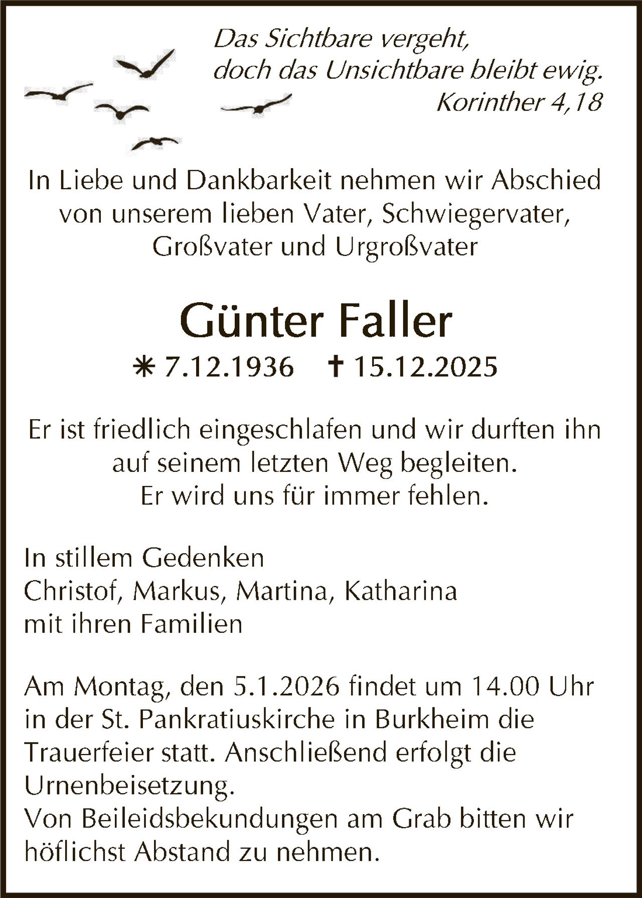 Ankündigung