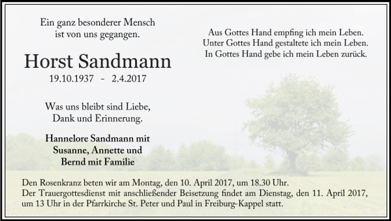 <p>Horst Sandmann</p>