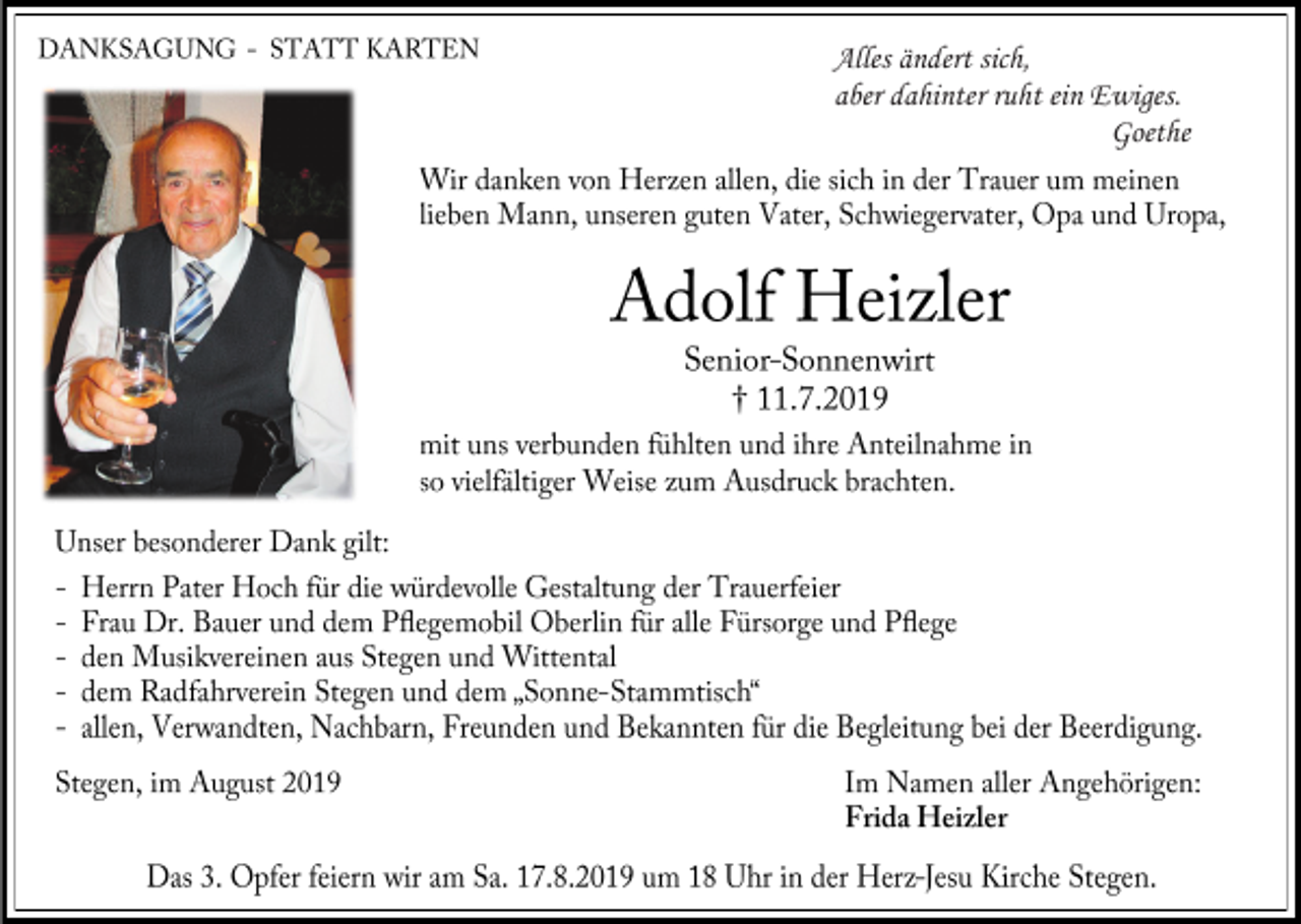 <p>Alles ändert sich,<br />aber dahinter ruht ein Ewiges.<br />Goethe</p>