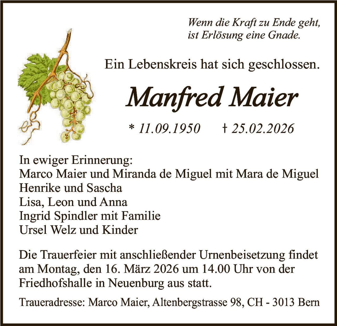 Ankündigung