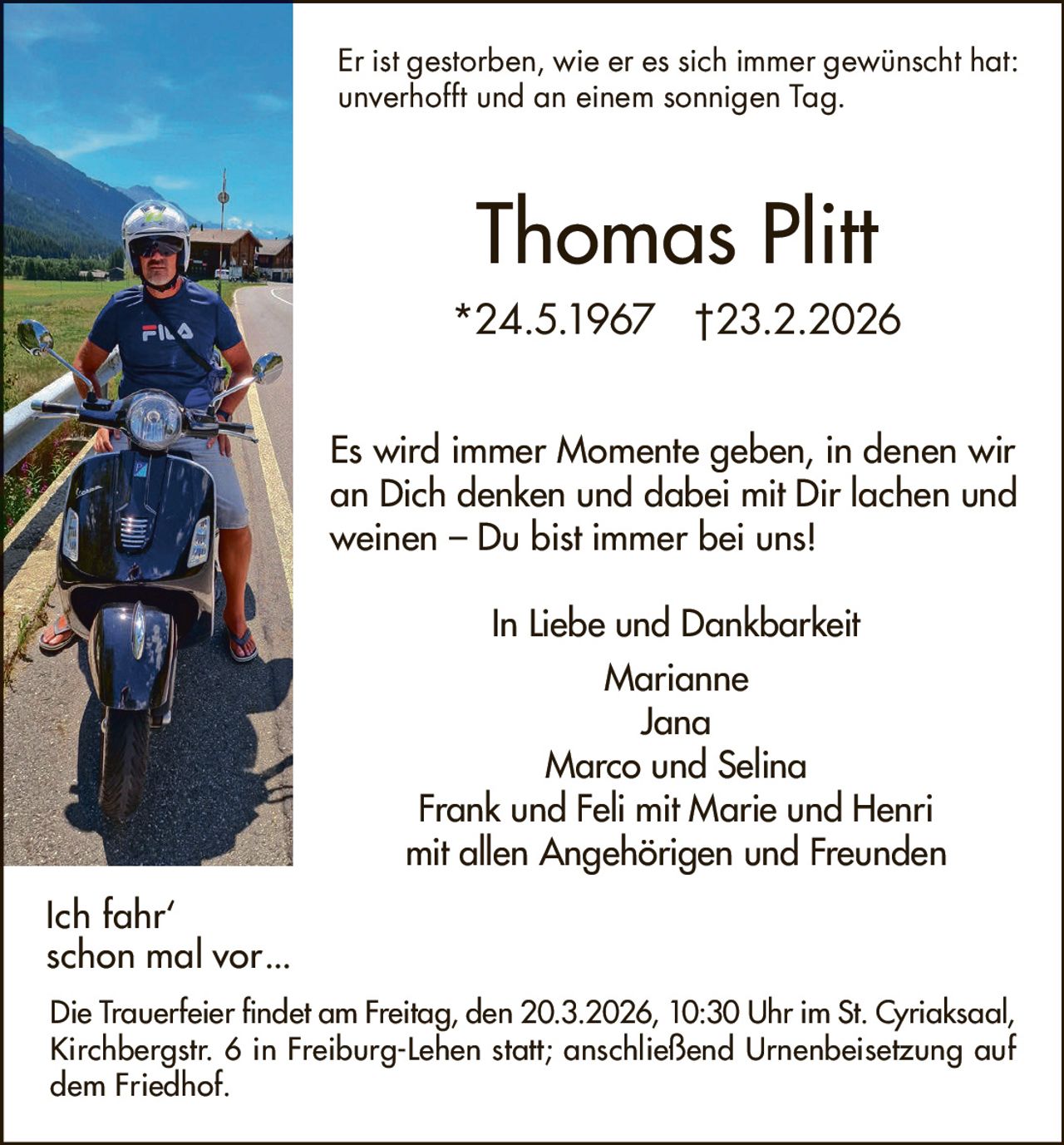 Ankündigung