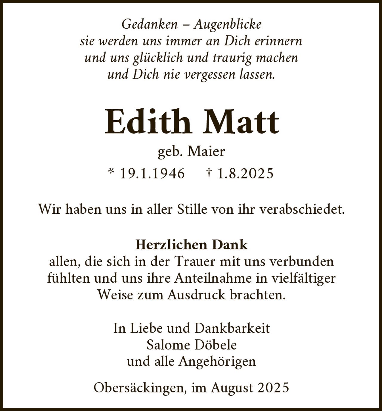 Ankündigung