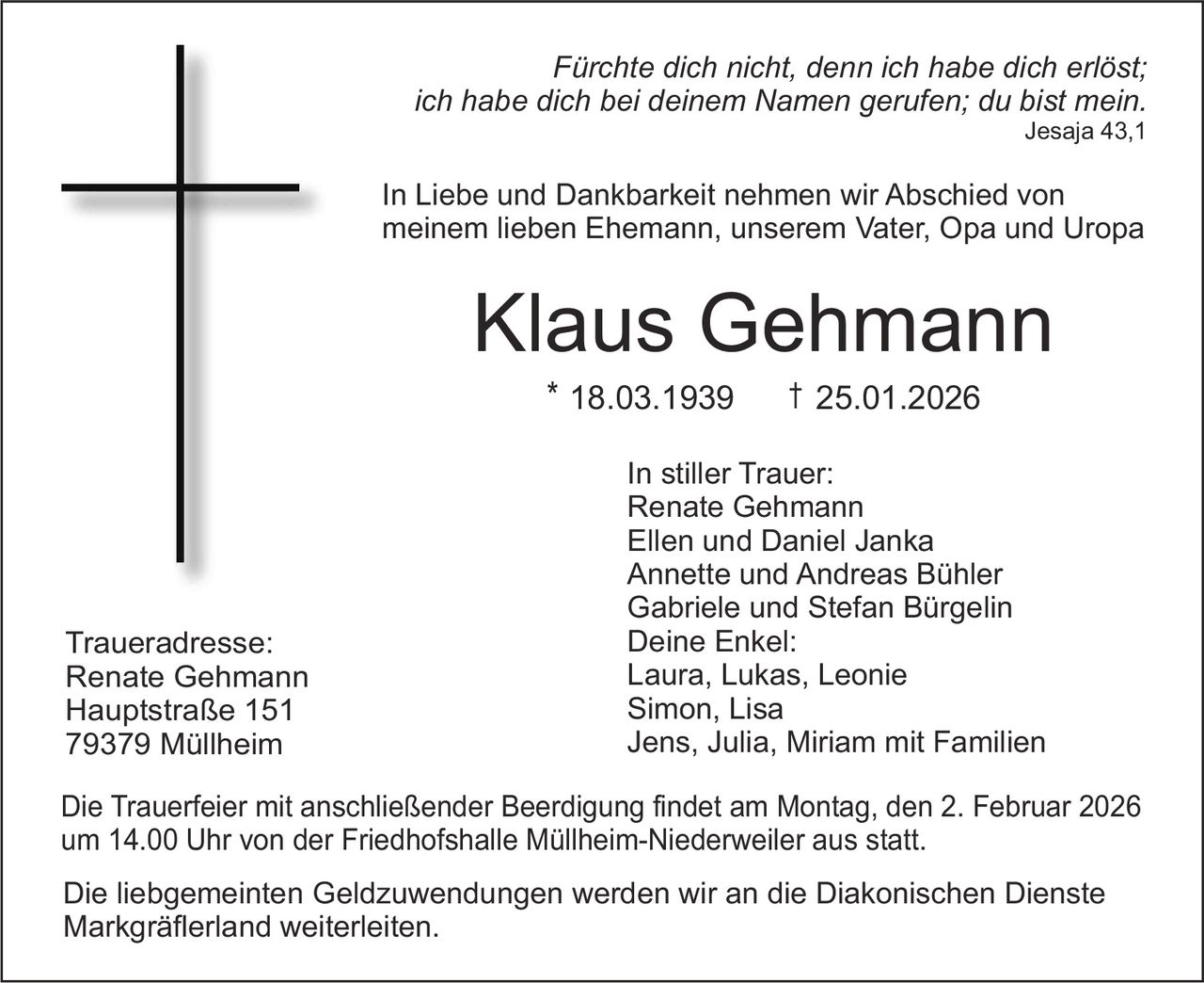 Ankündigung