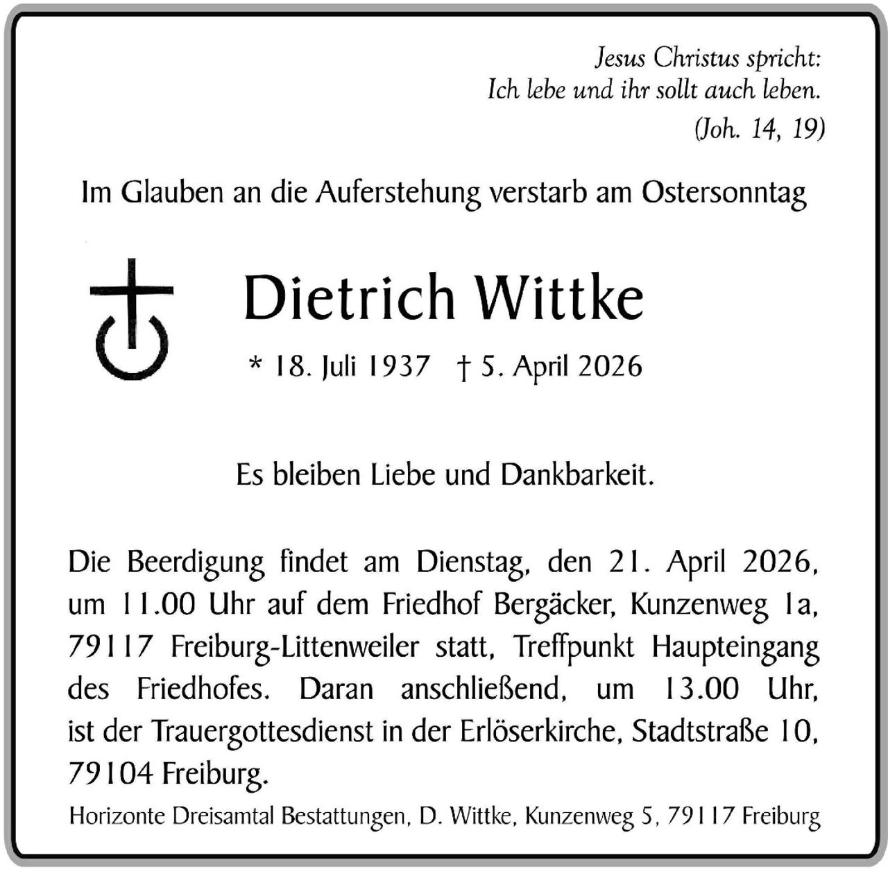 Ankündigung