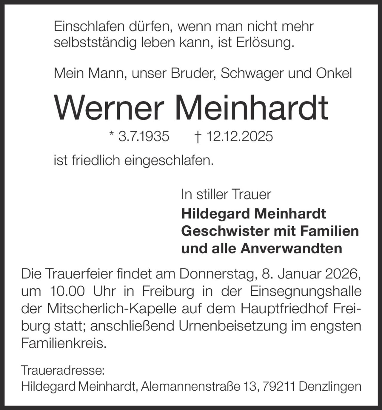 Ankündigung