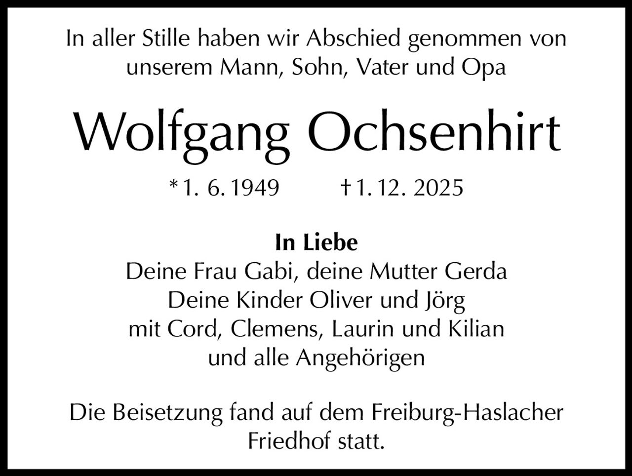 Ankündigung
