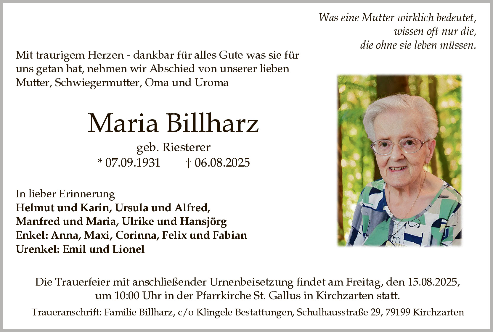 Maria Billharz