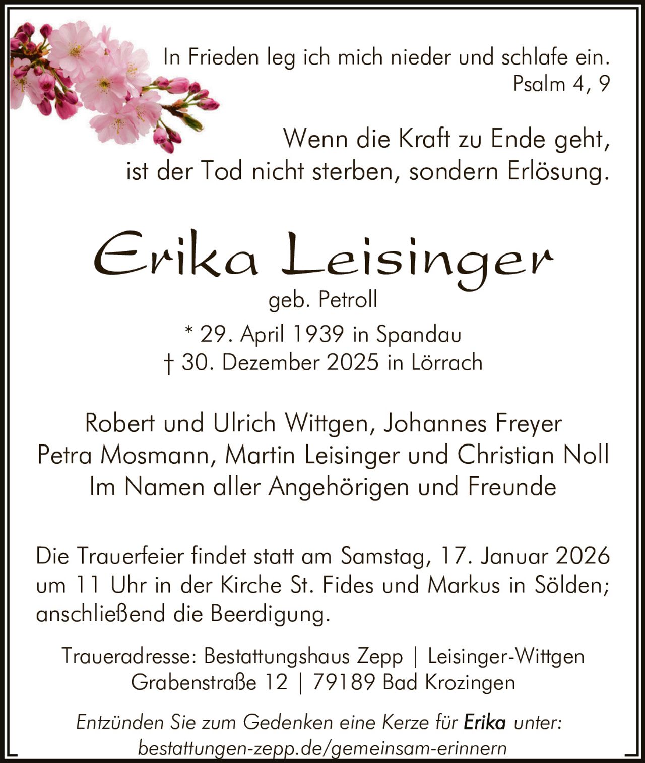Ankündigung
