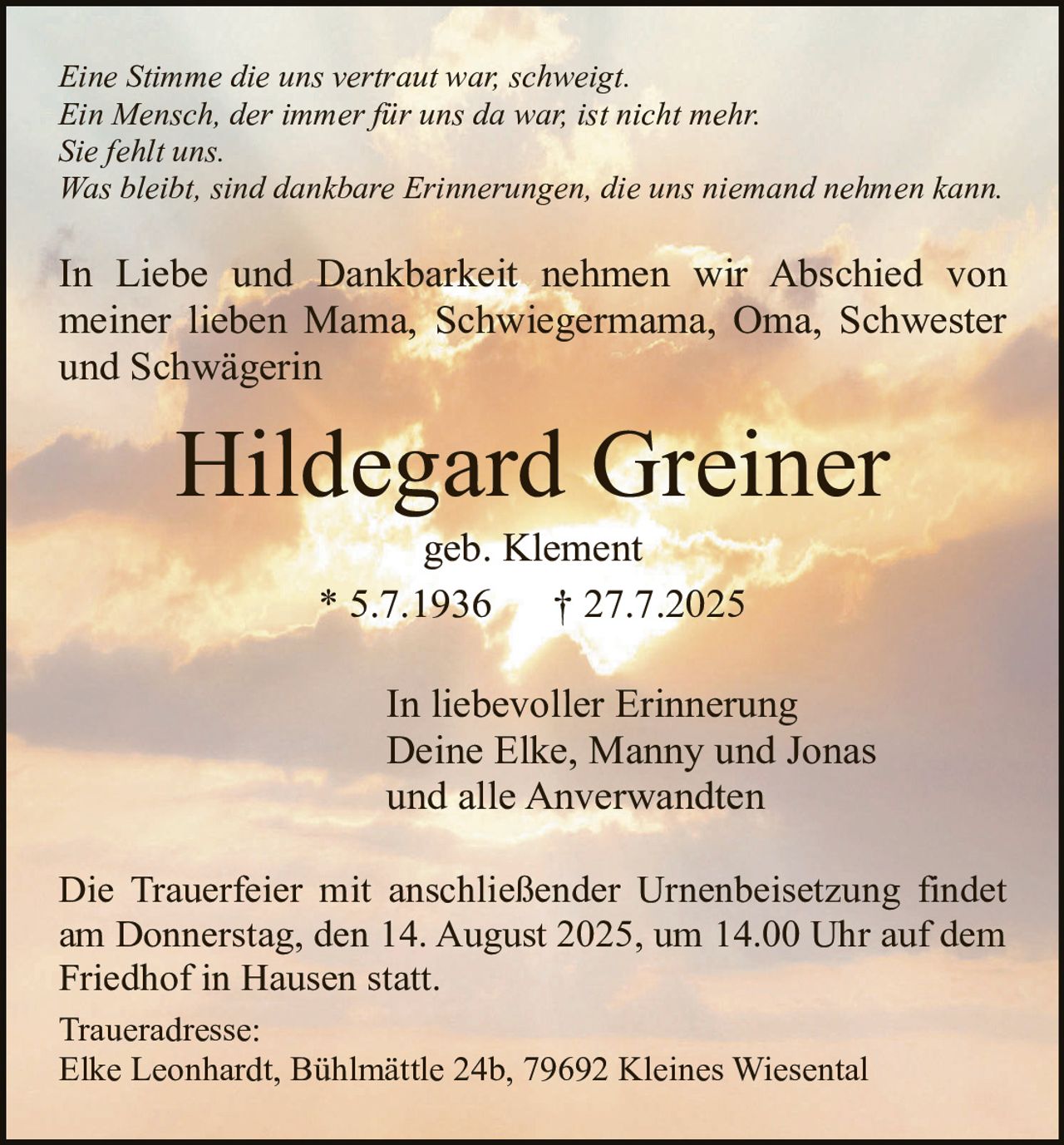 Ankündigung