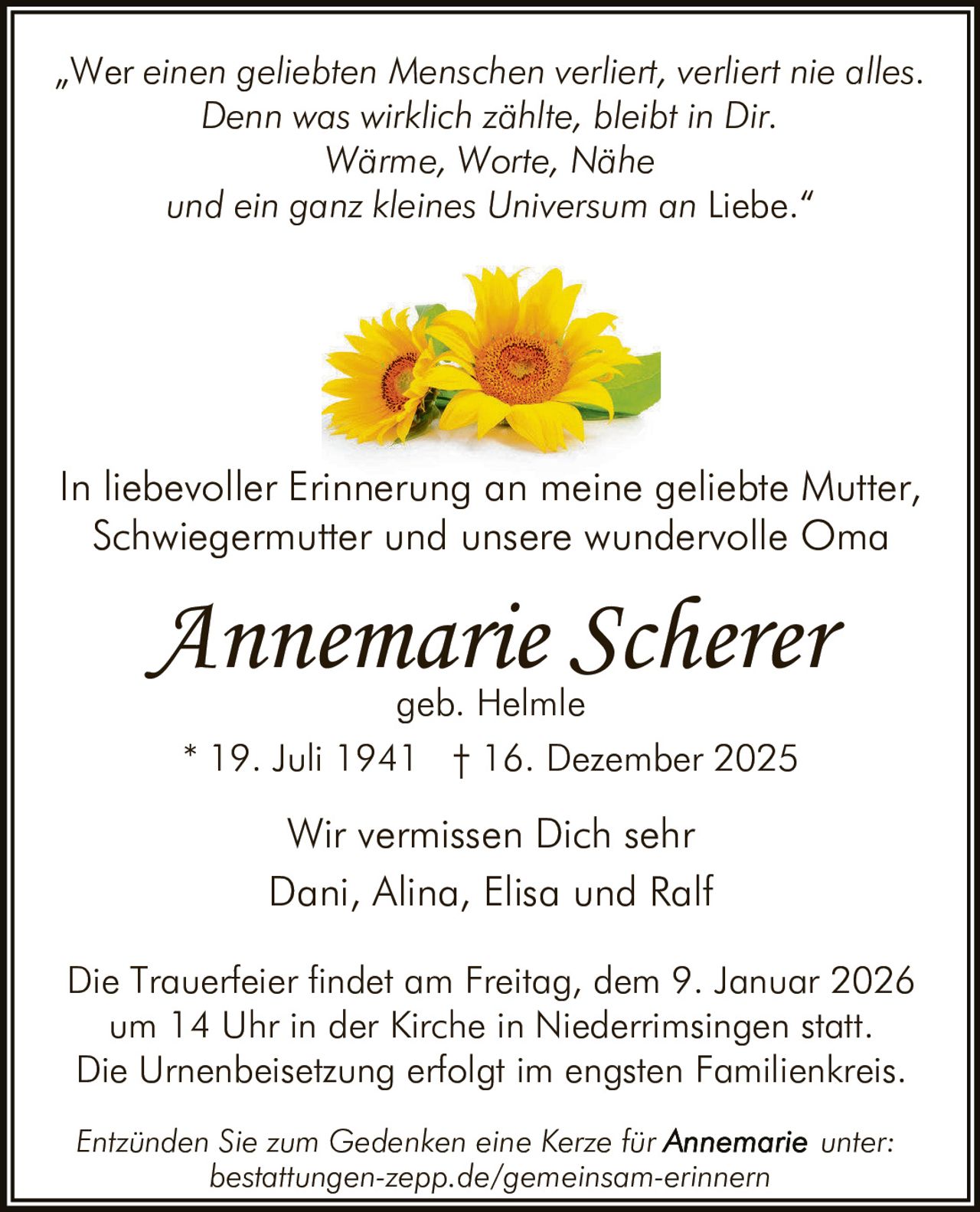 Ankündigung
