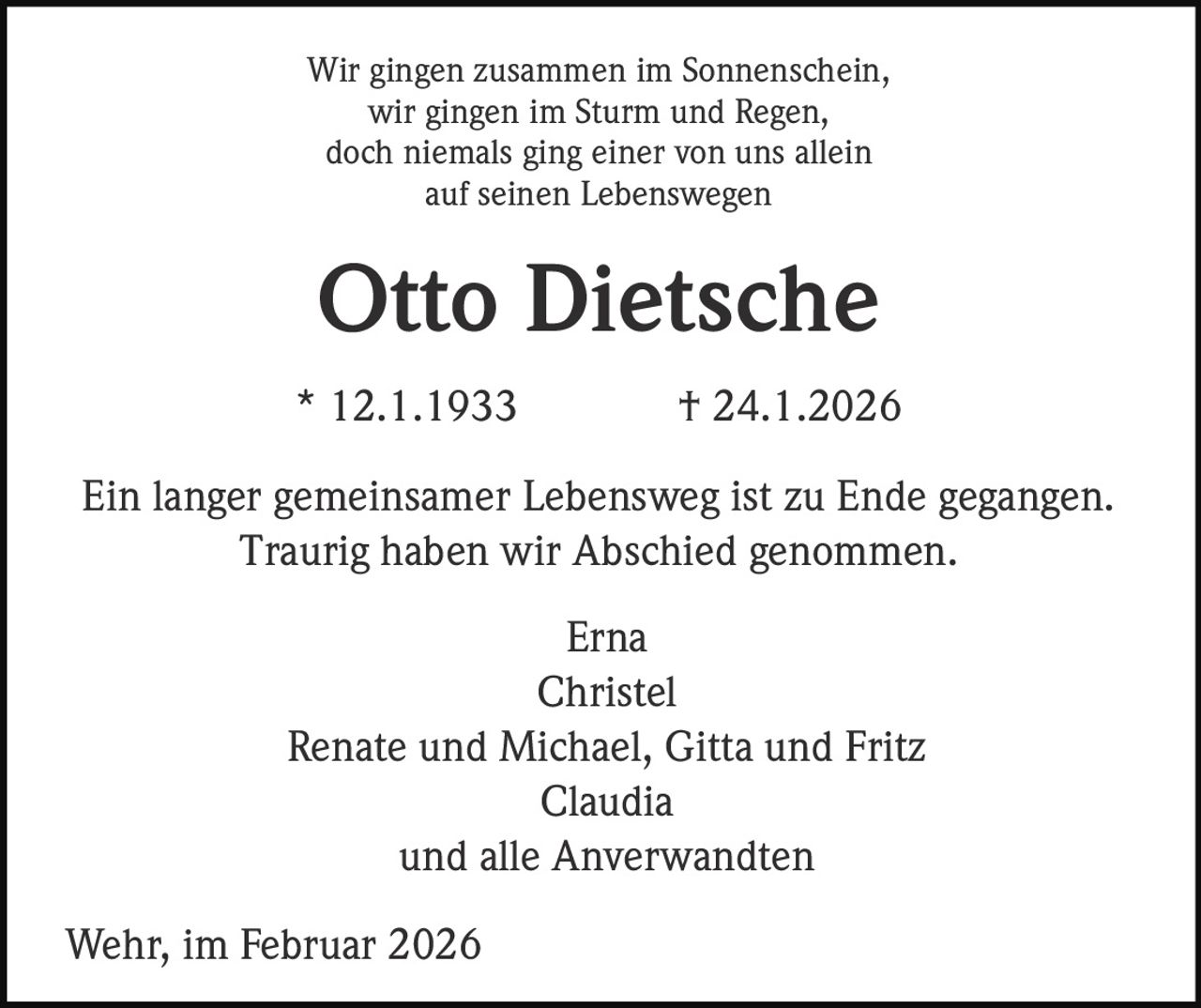 Announcement