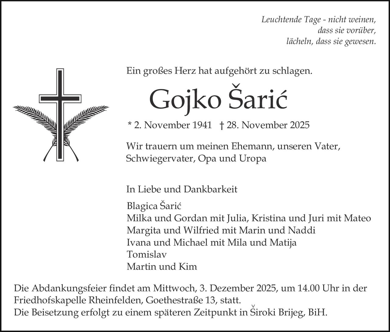 Ankündigung