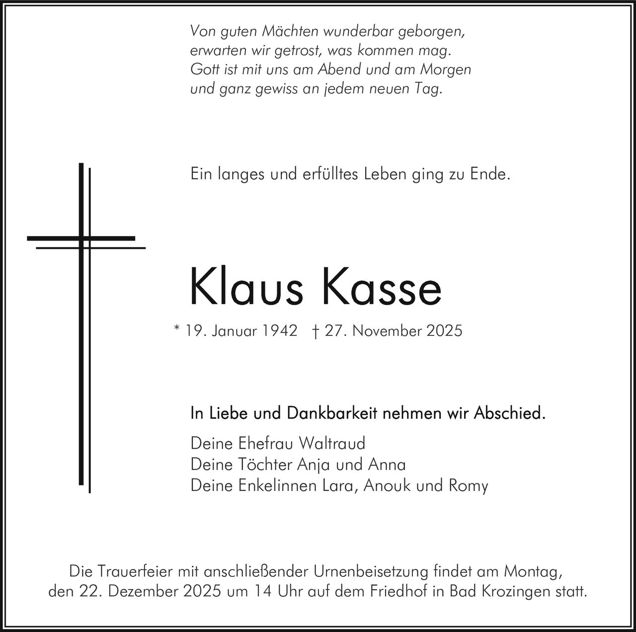 Ankündigung