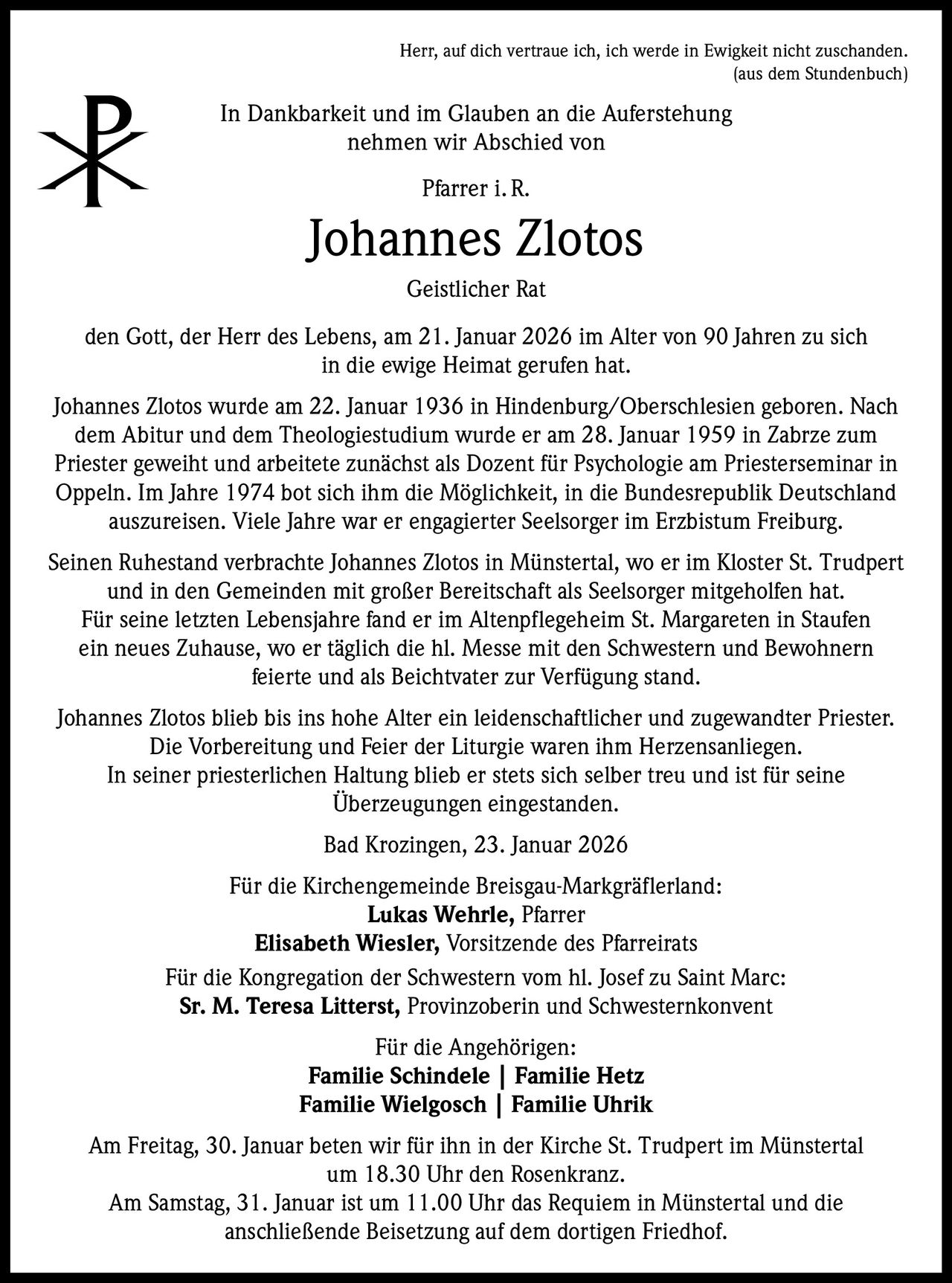 Announcement