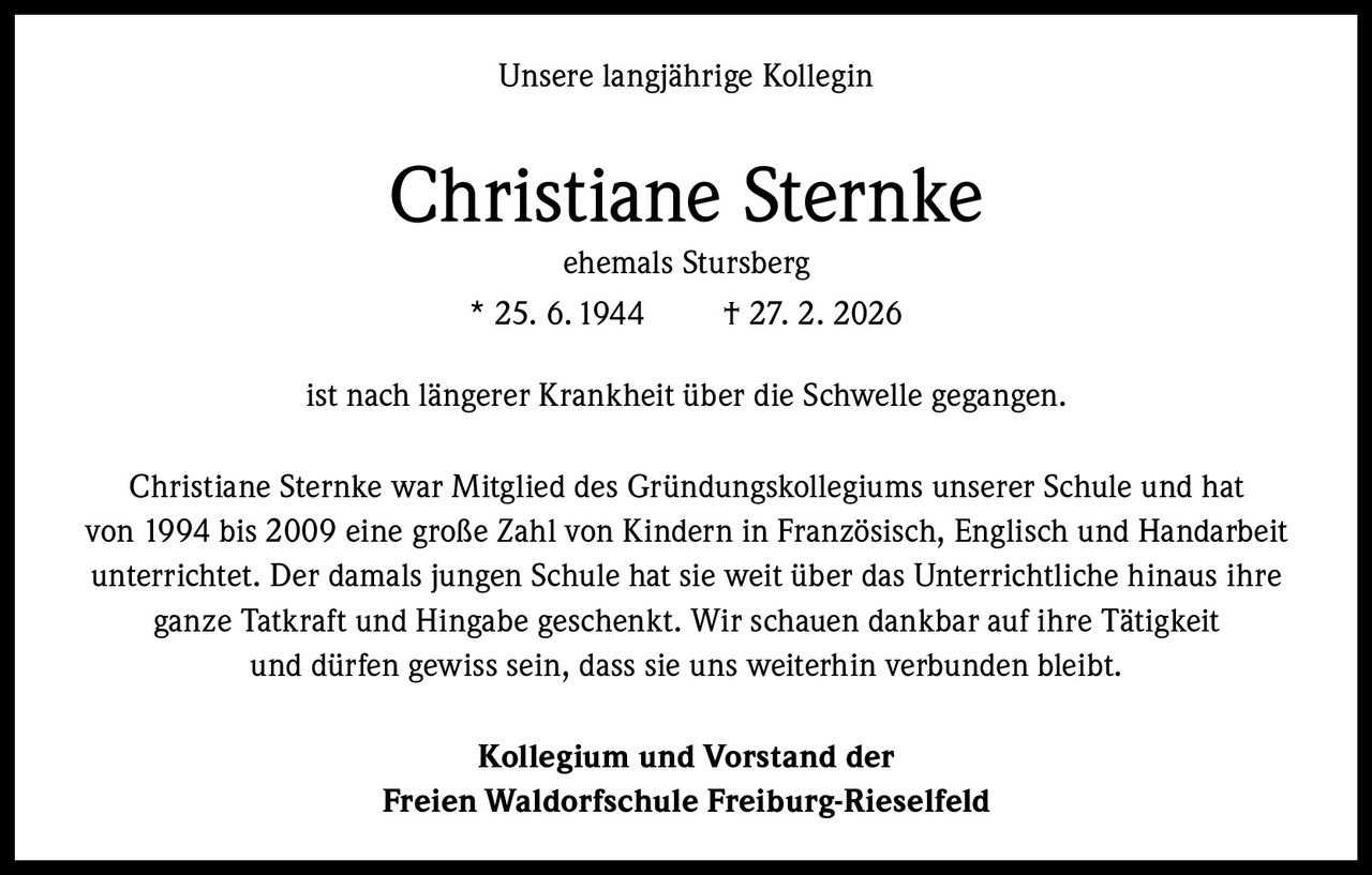 Ankündigung