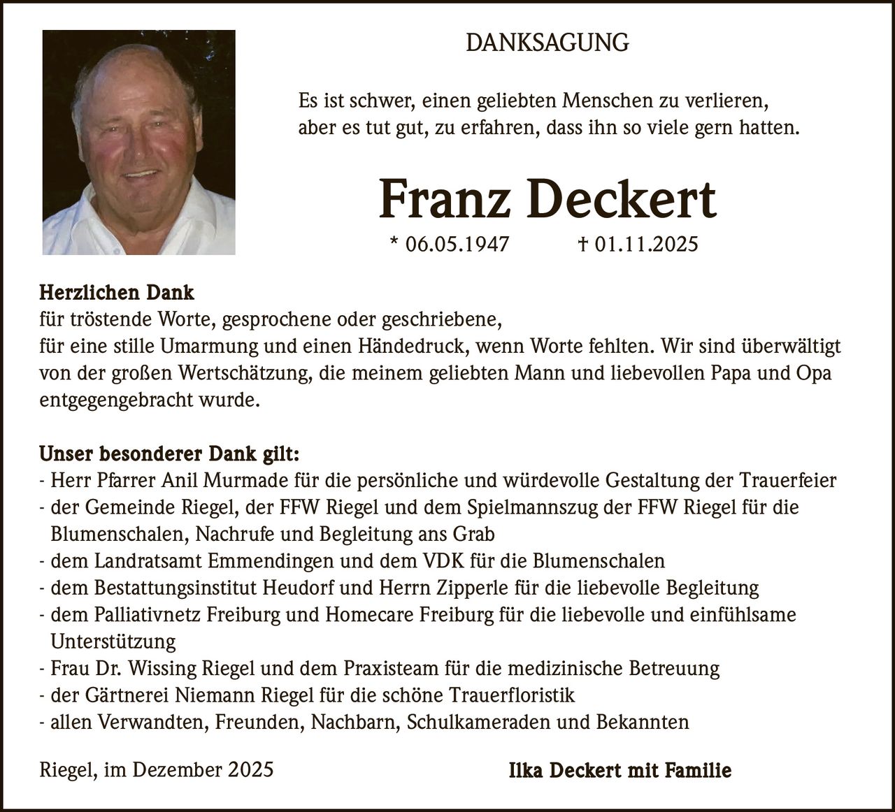 Ankündigung