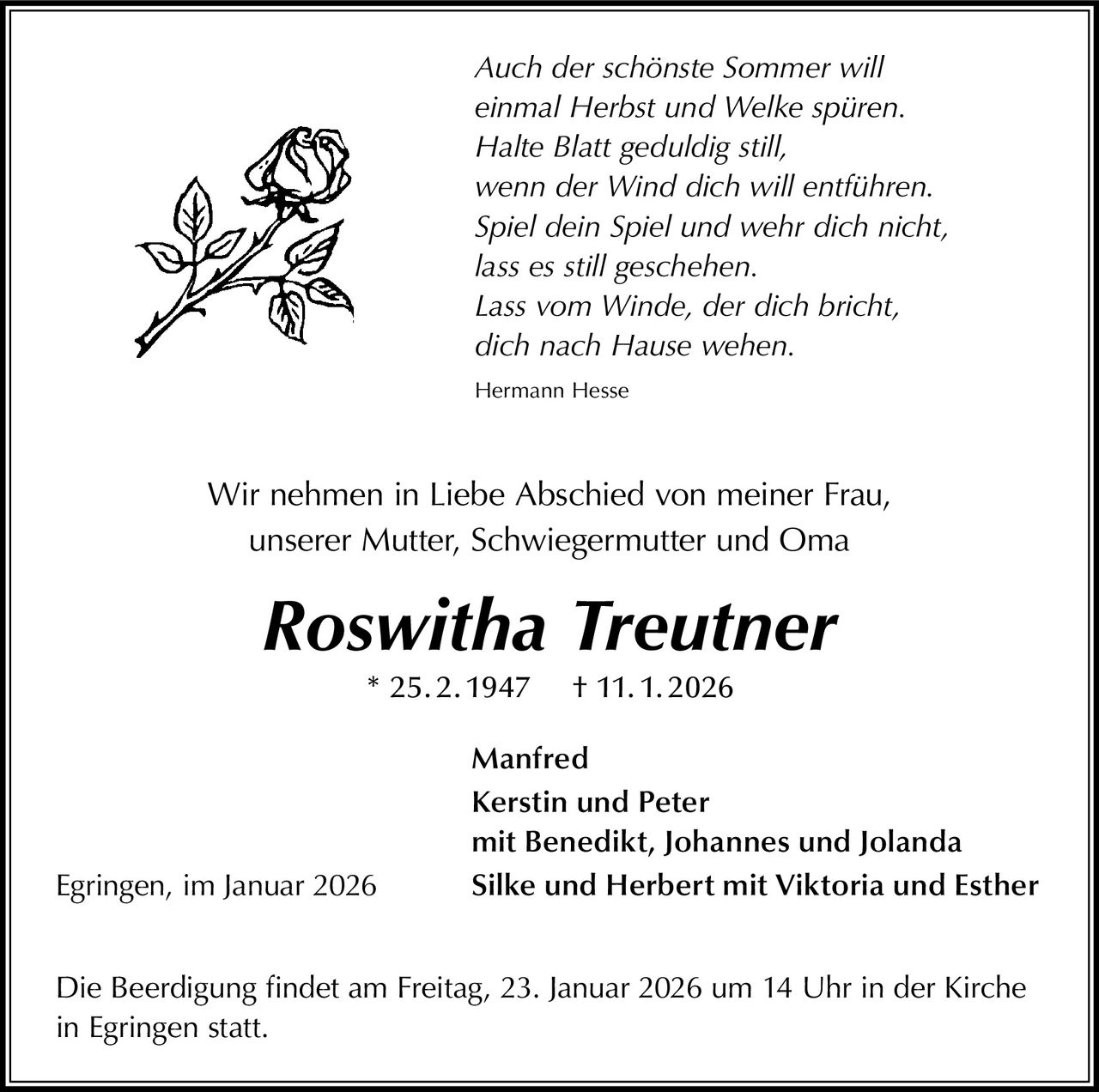 Ankündigung