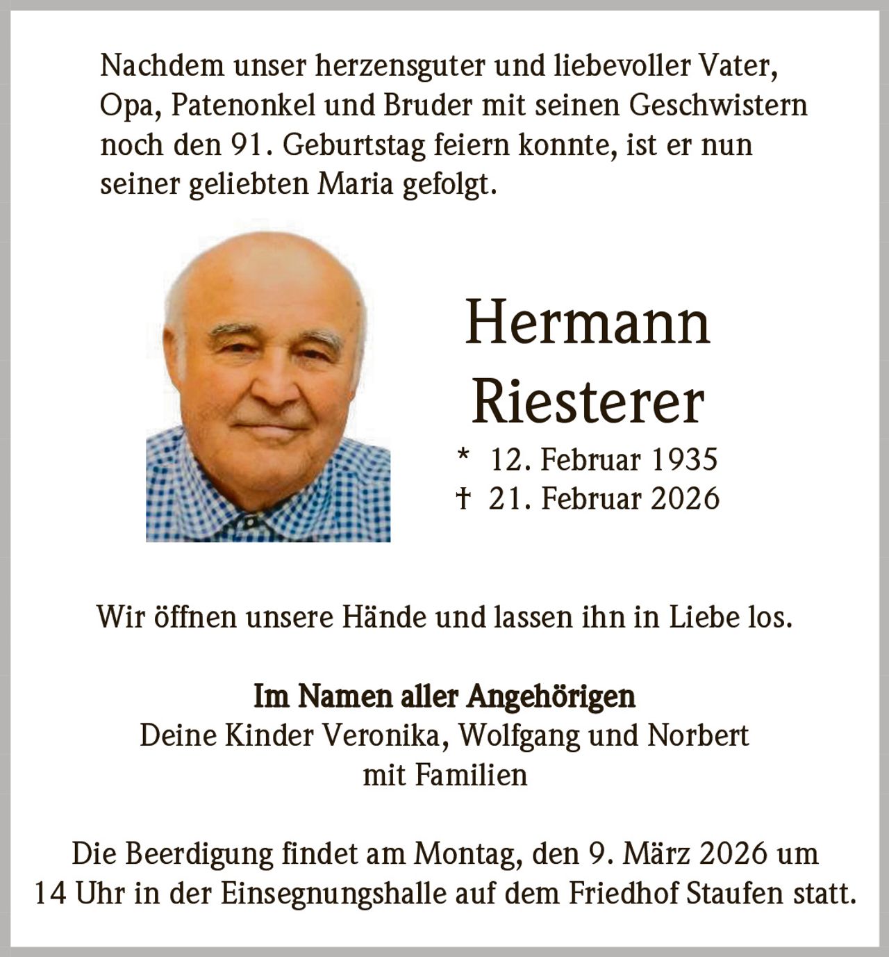 Ankündigung