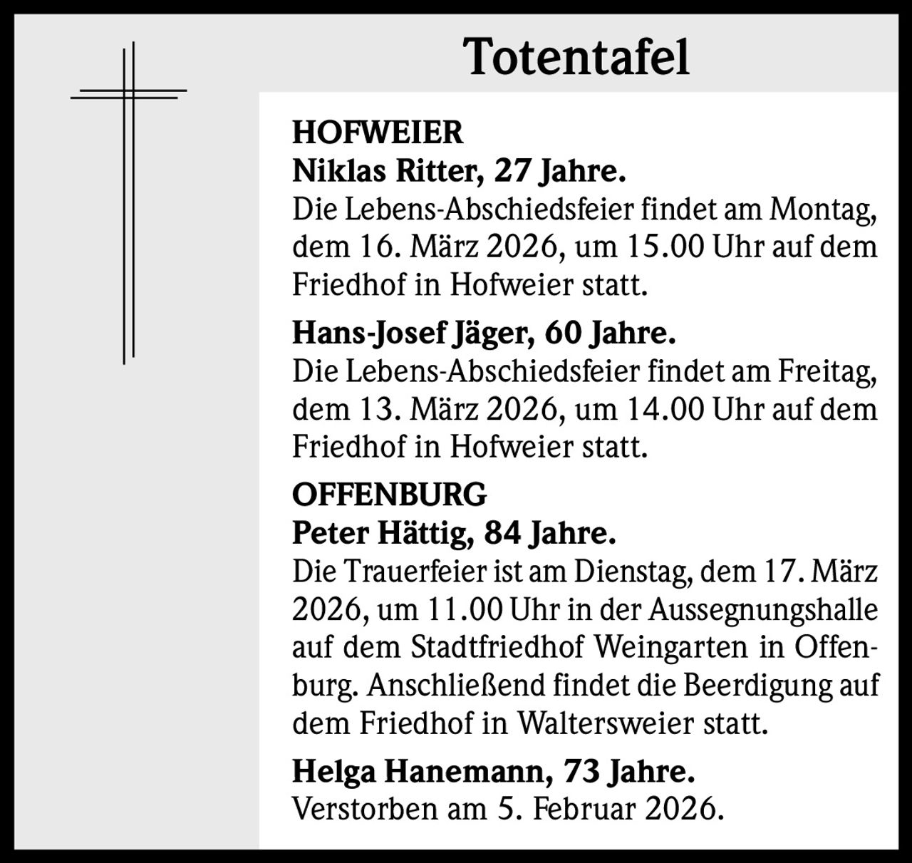 Ankündigung