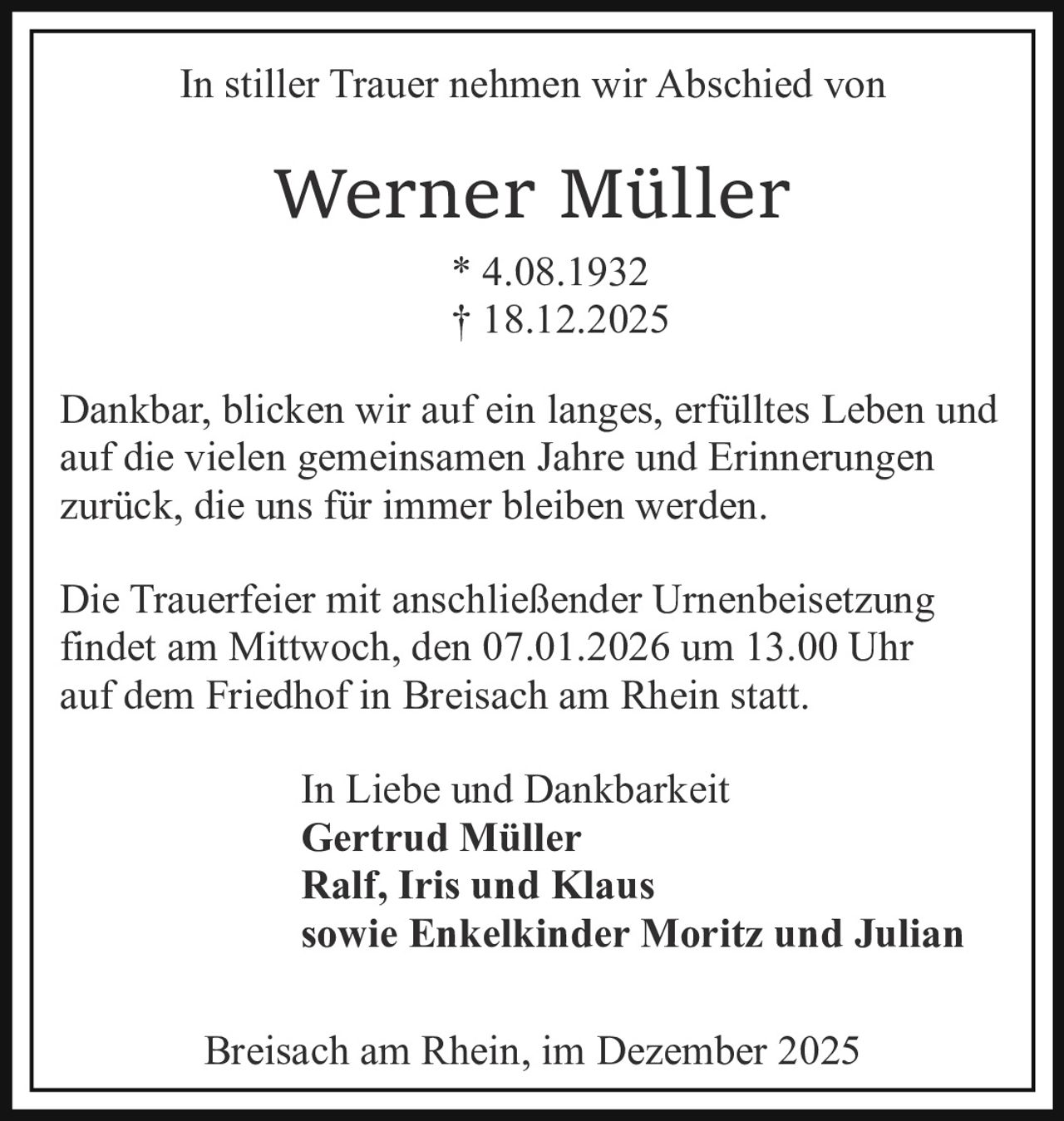 Ankündigung