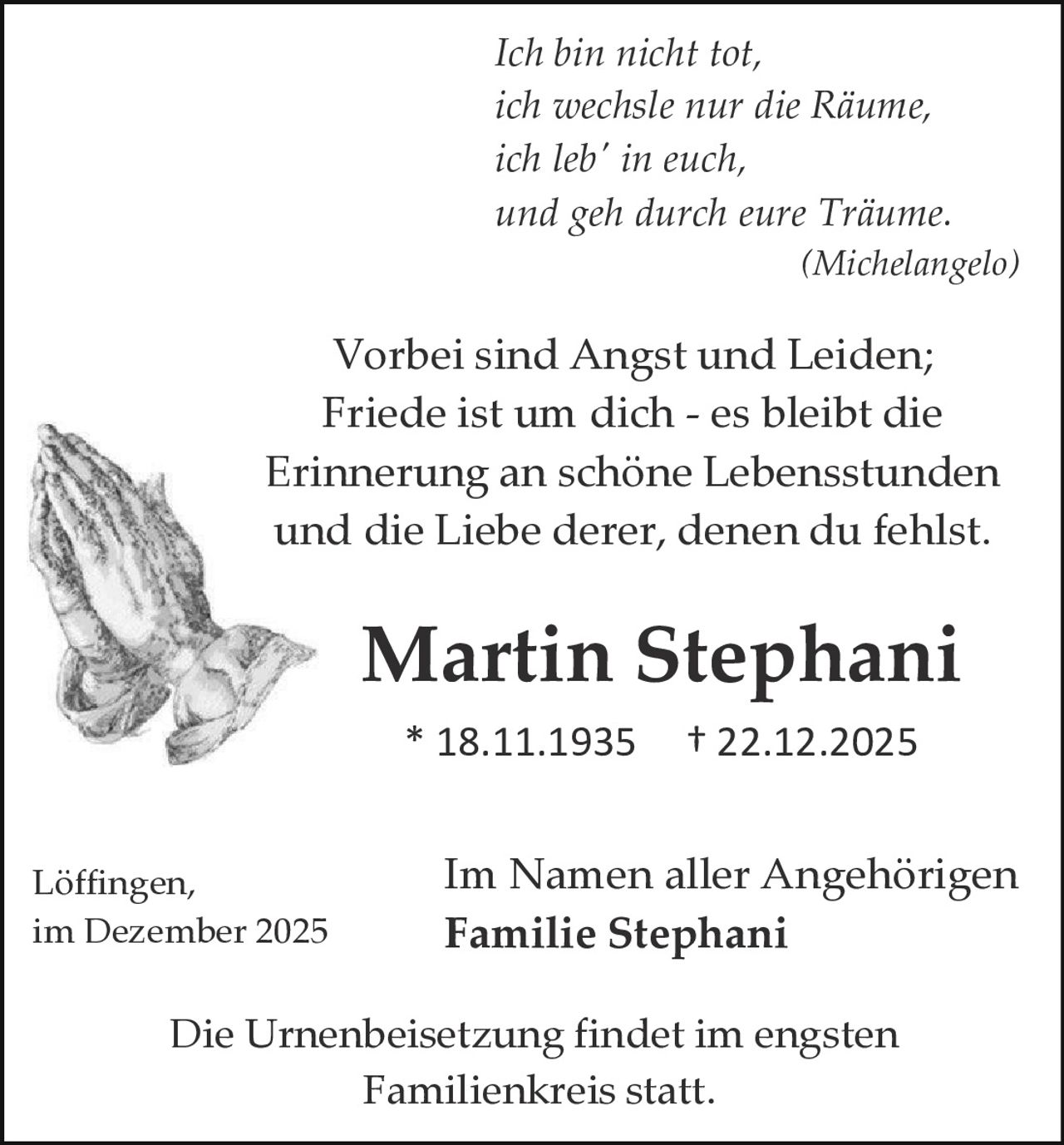 Ankündigung